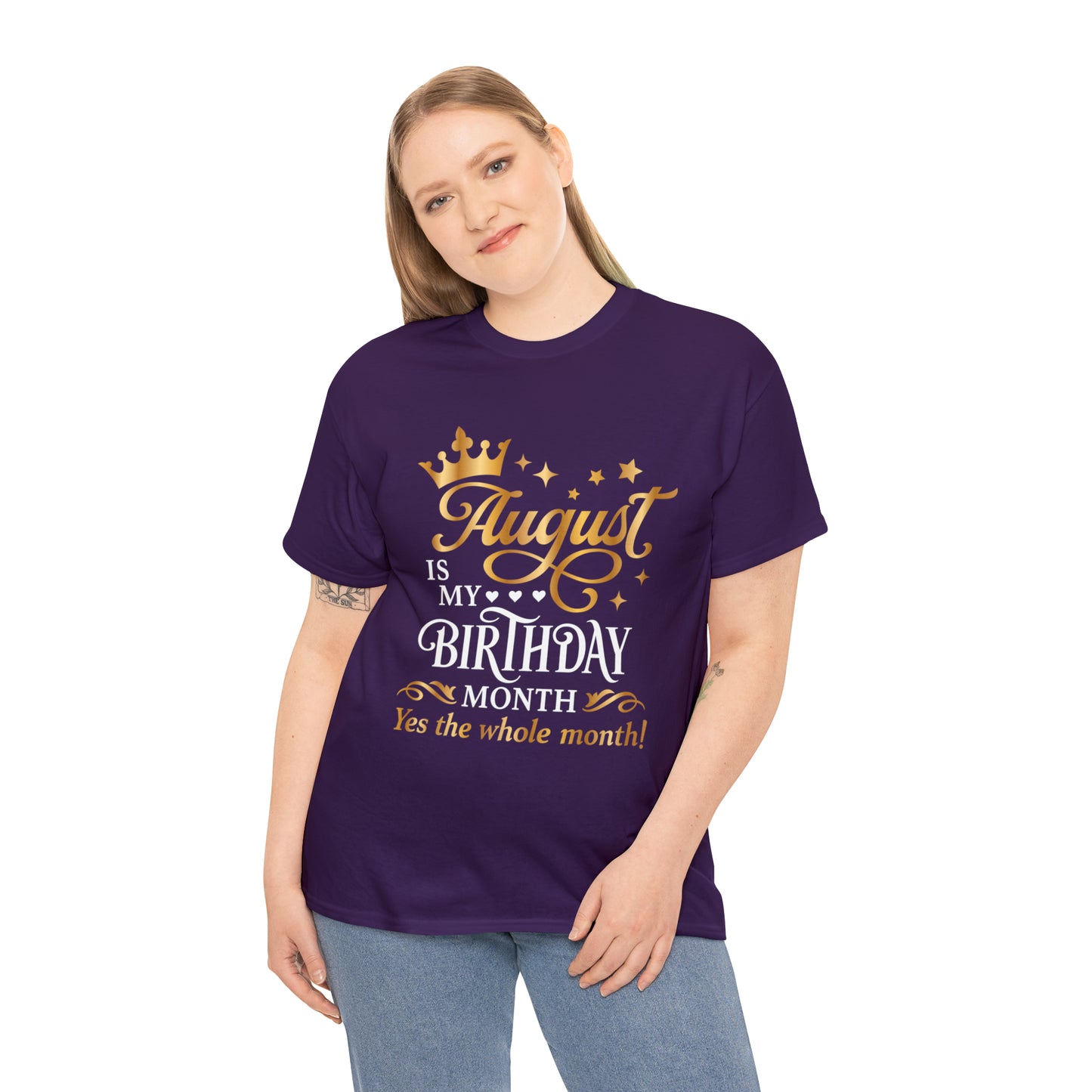 August Birthday Unisex  Cotton Tee