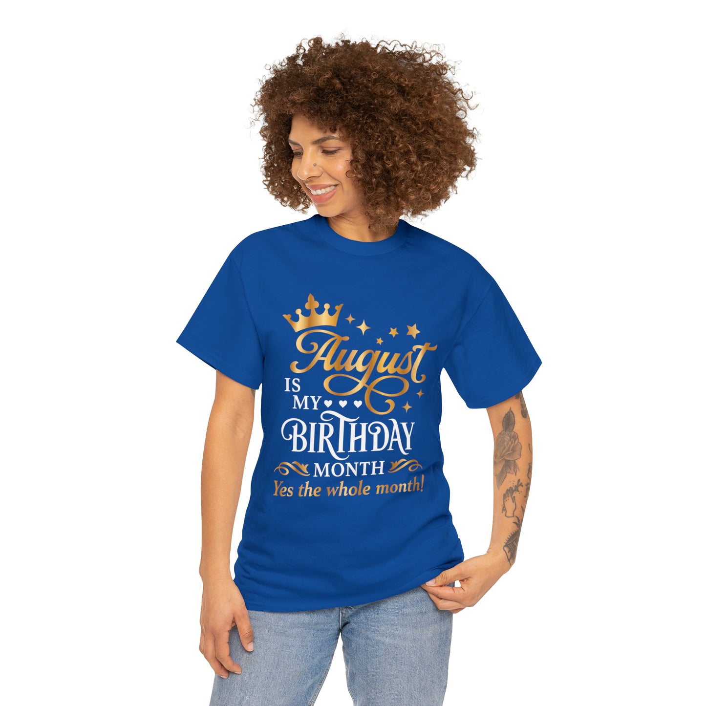 August Birthday Unisex  Cotton Tee