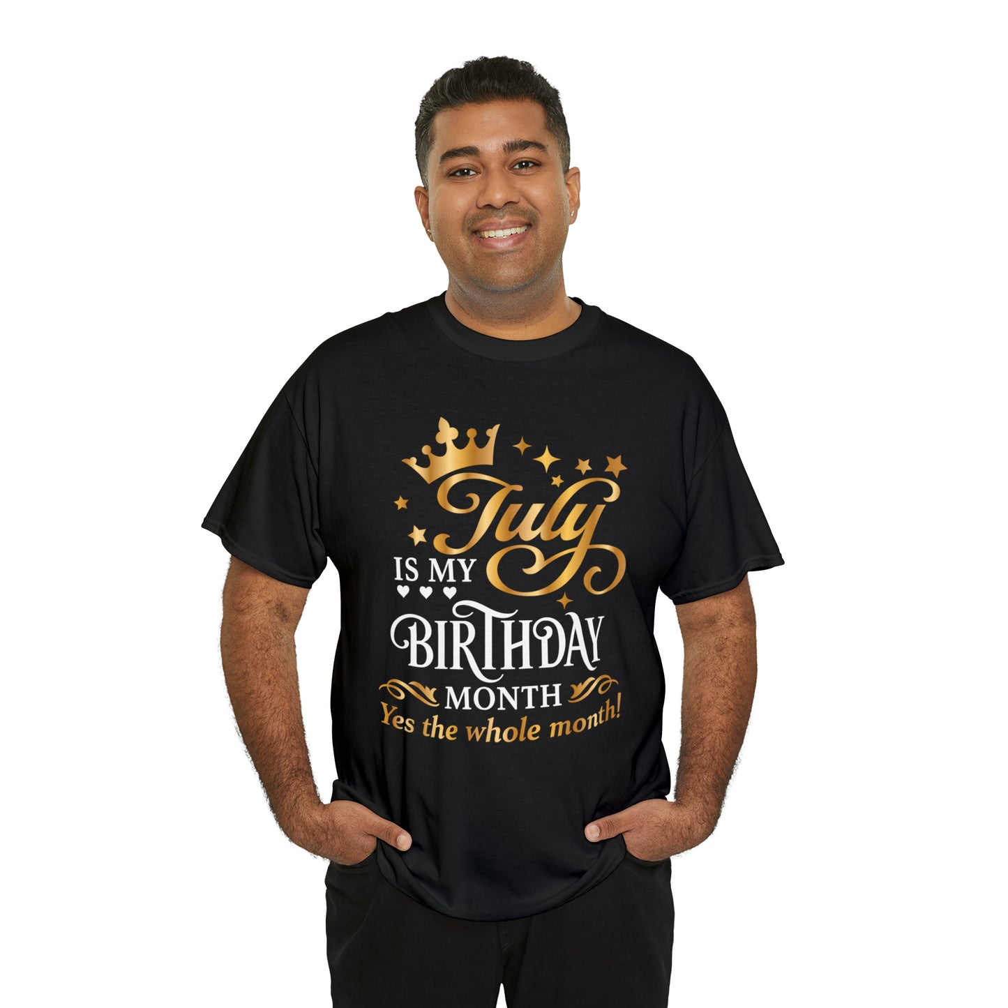 July birthday Month Unisex Heavy Cotton Tee