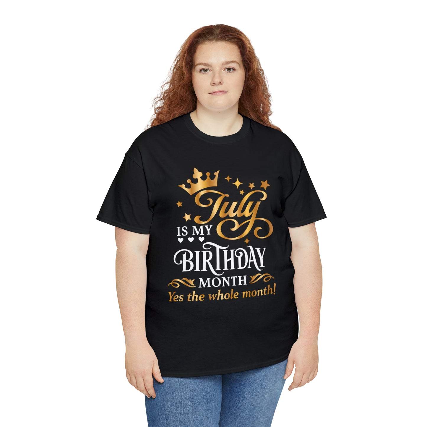 July birthday Month Unisex Heavy Cotton Tee