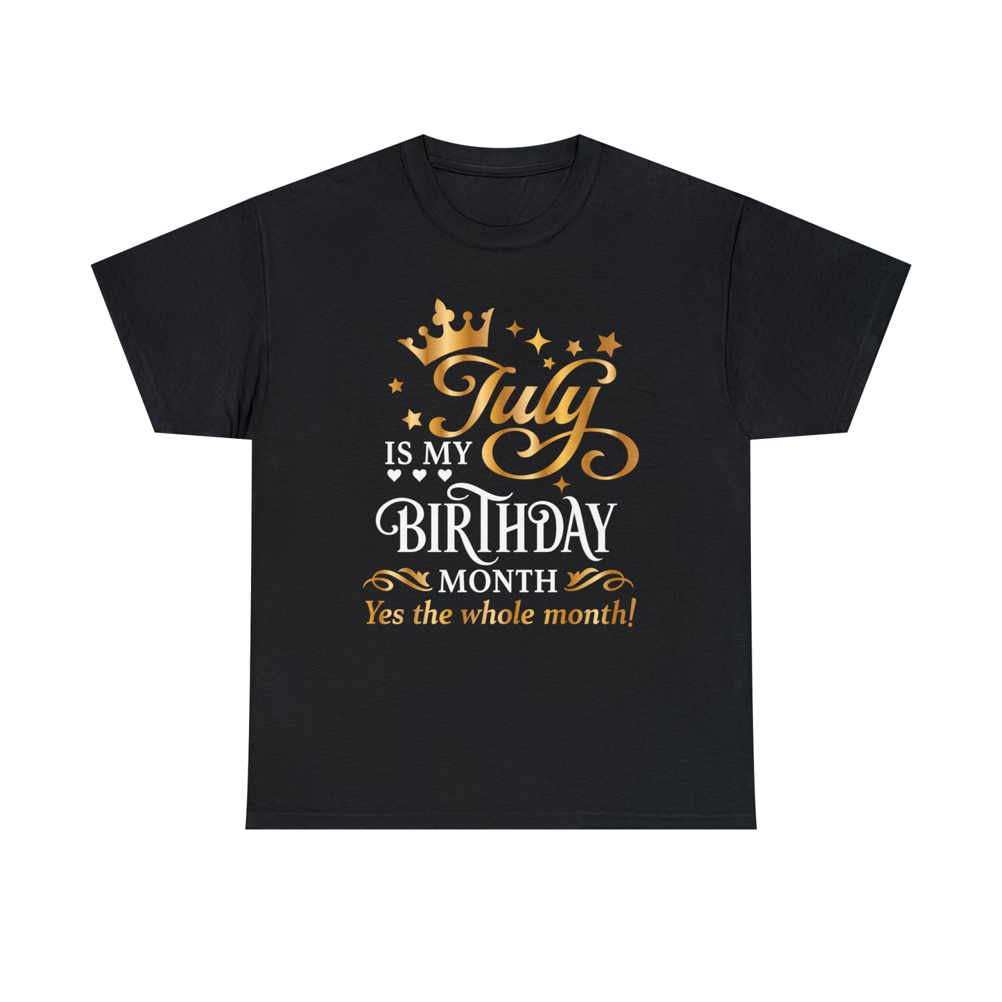 July birthday Month Unisex Heavy Cotton Tee