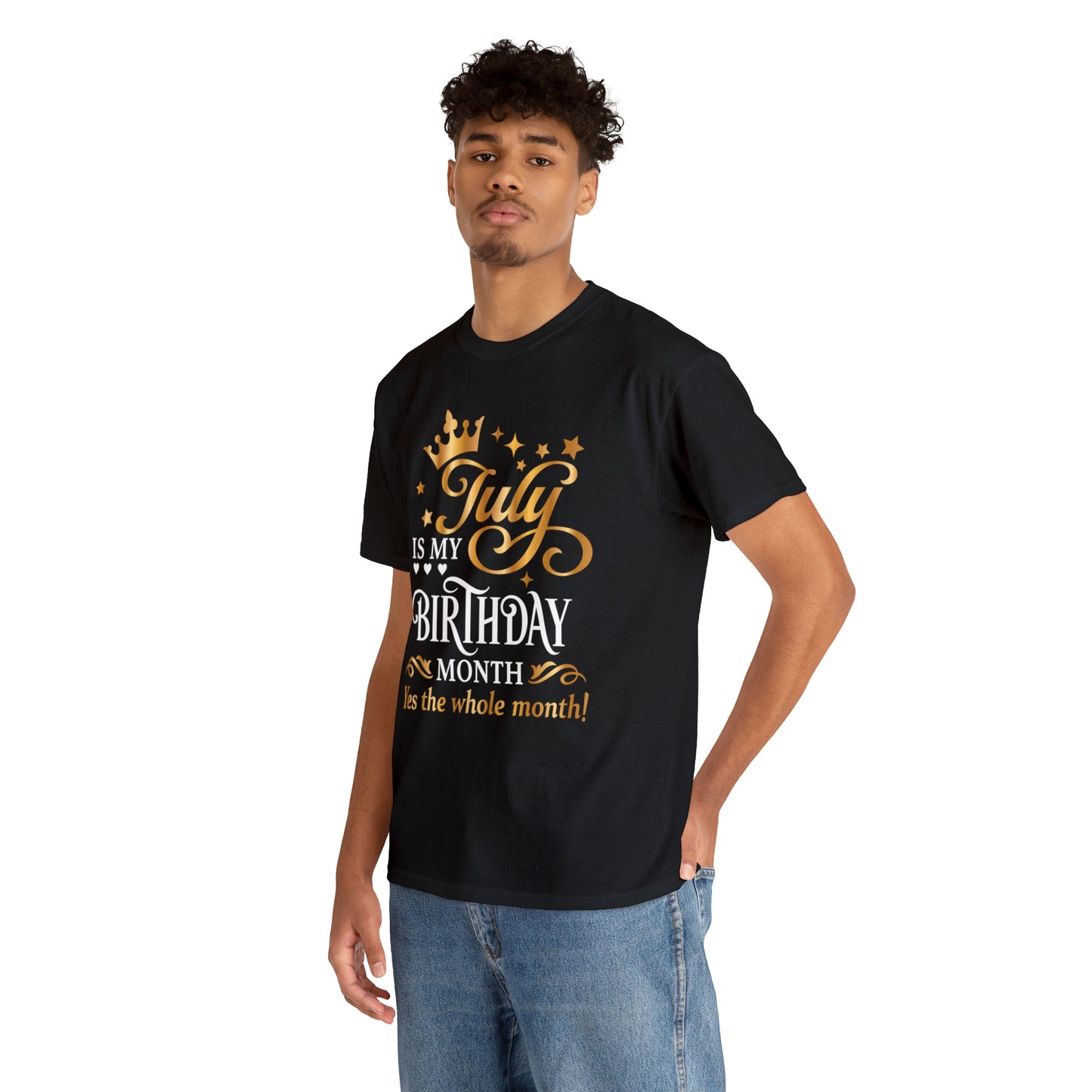 July birthday Month Unisex Heavy Cotton Tee