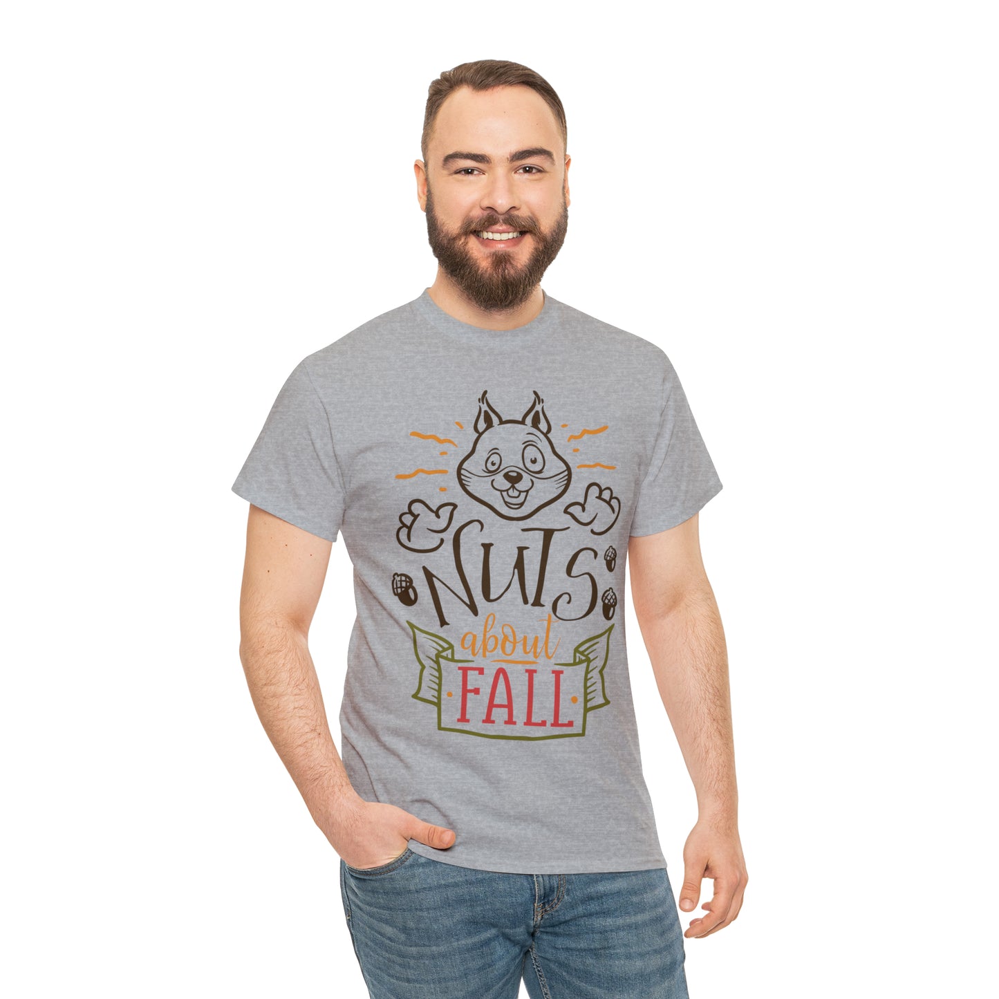 Nuts About Fall Unisex Heavy Cotton Tee