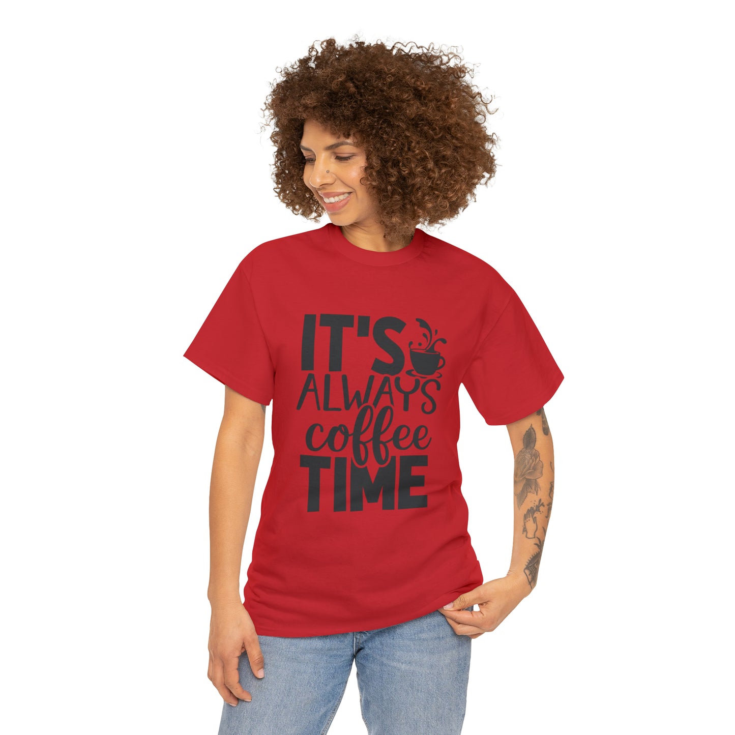 Always time for coffee Unisex Cotton Tee