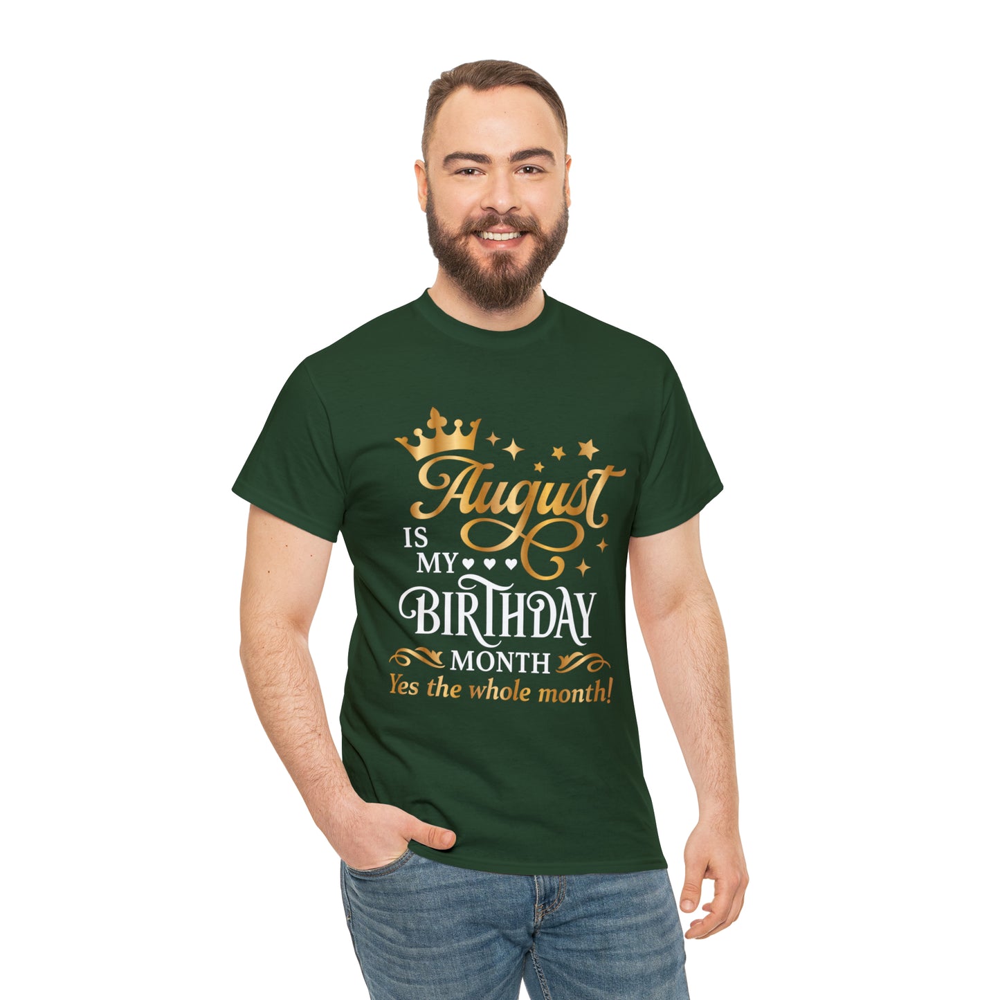 August Birthday Unisex  Cotton Tee
