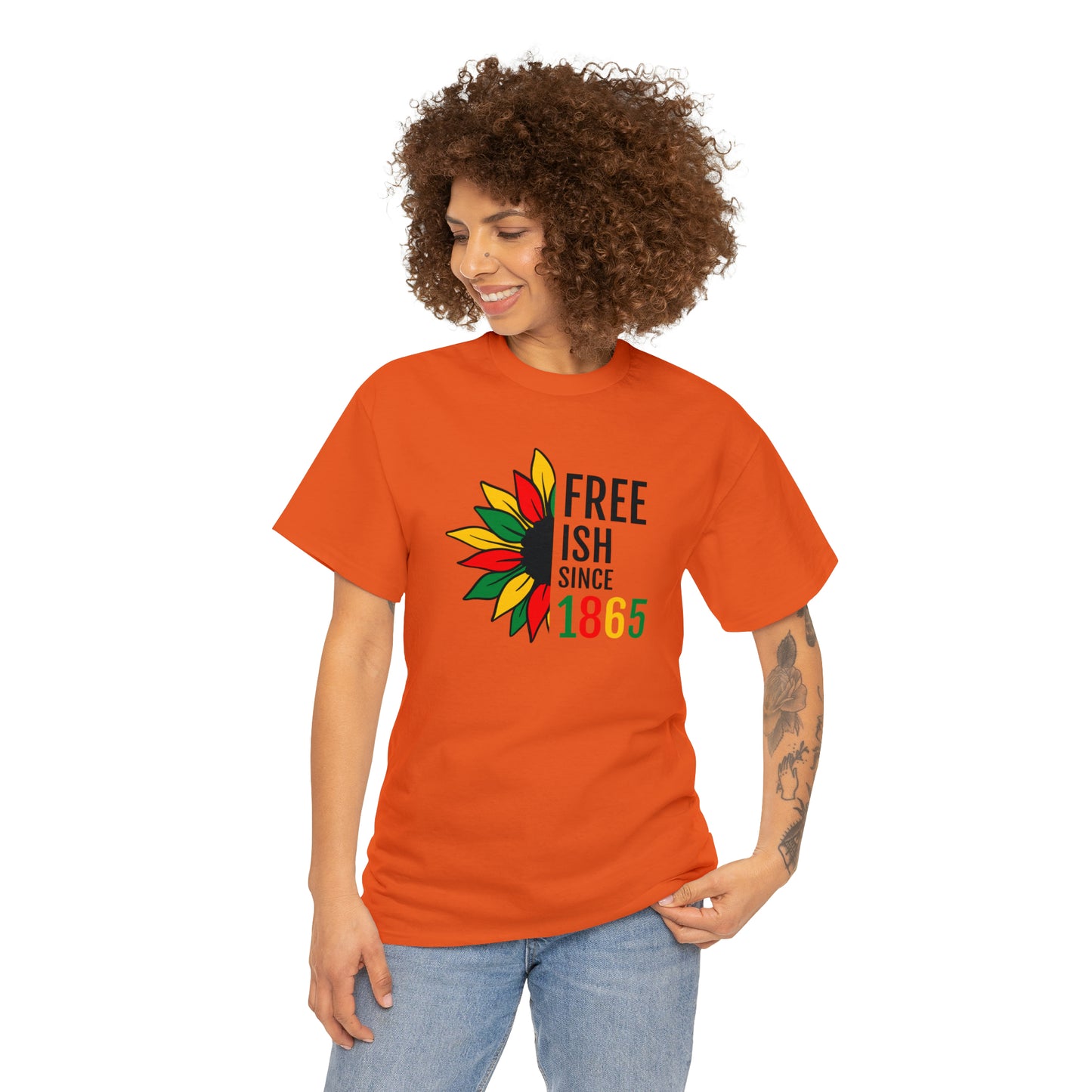 Freeish Flower Unisex Heavy Cotton Tee