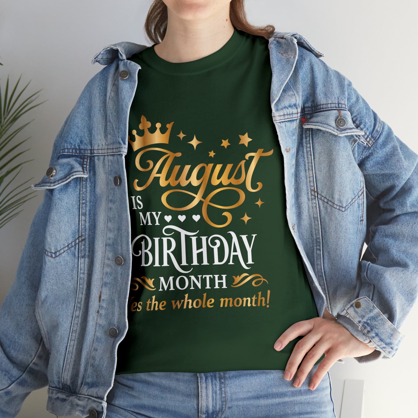 August Birthday Unisex  Cotton Tee