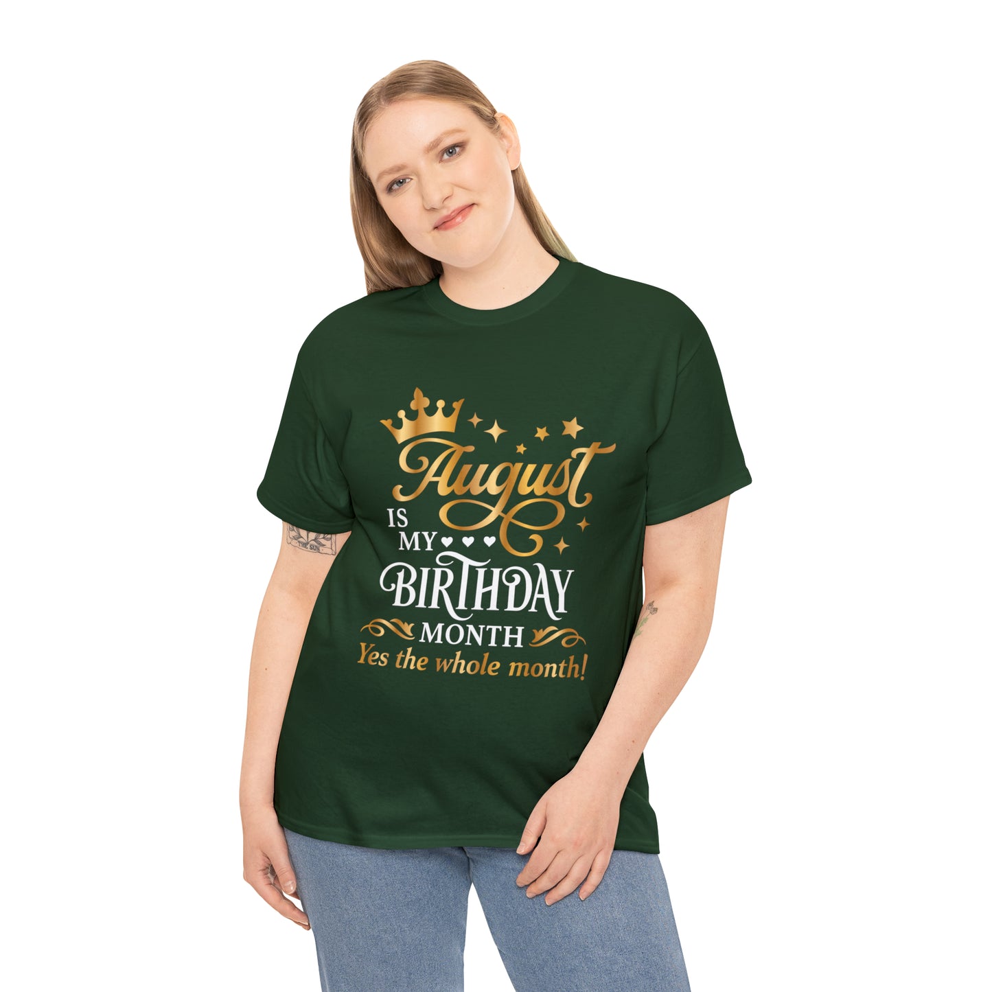 August Birthday Unisex  Cotton Tee