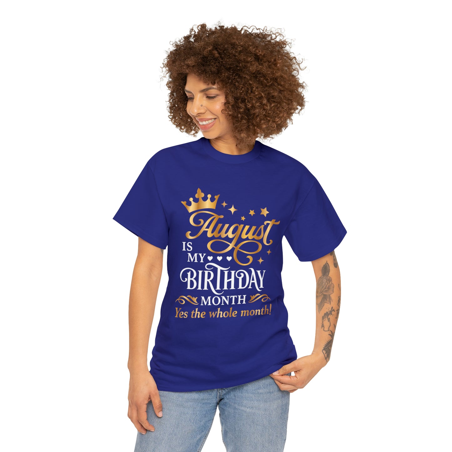 August Birthday Unisex  Cotton Tee