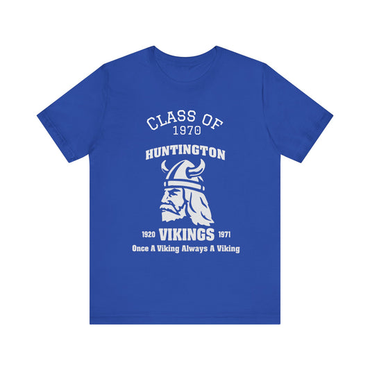 Vintage Class of 1970 Viking Tee, Graduation Shirt, Alumni Apparel, Casual Wear, School Spirit, Retro Graphic T-Shirt