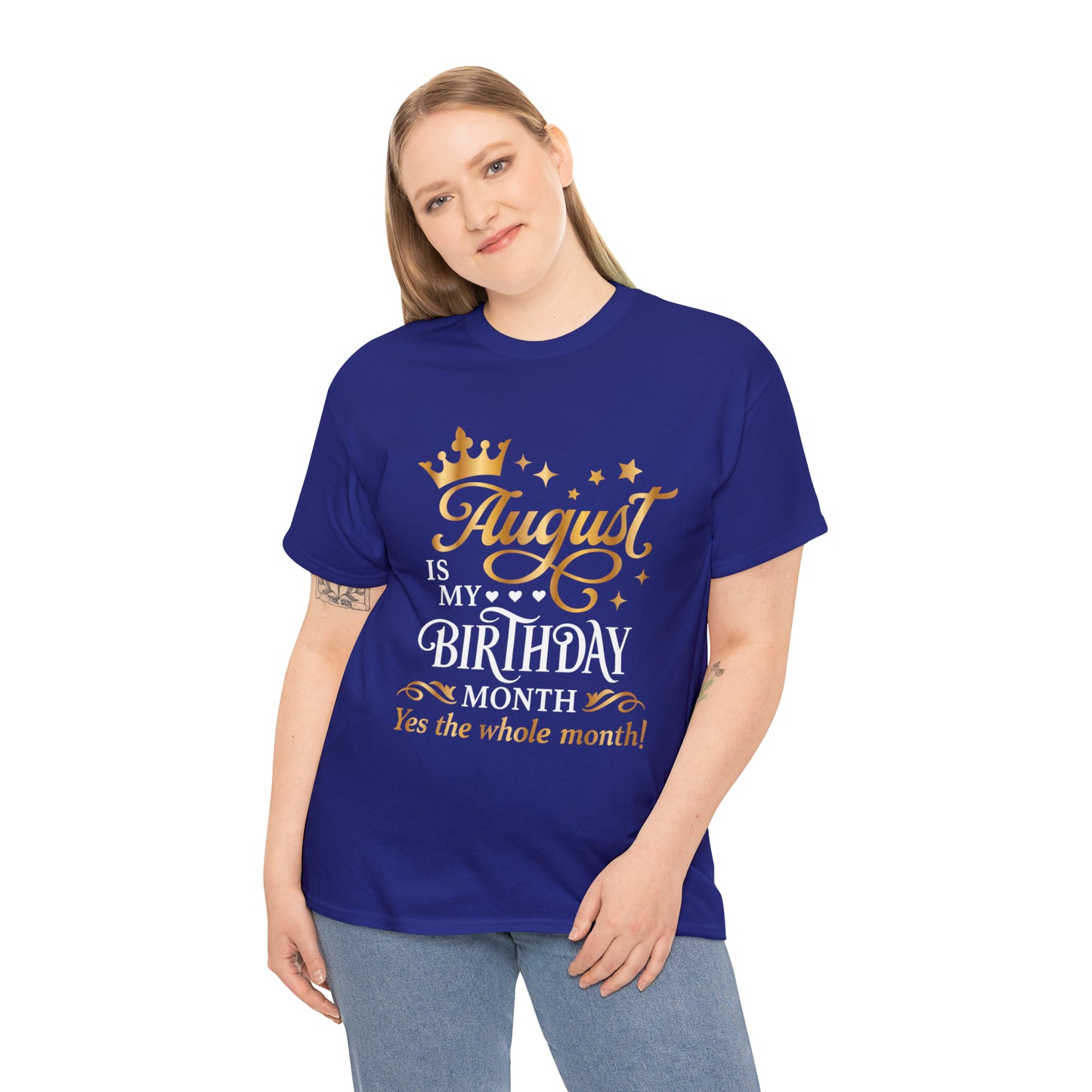 August Birthday Unisex  Cotton Tee
