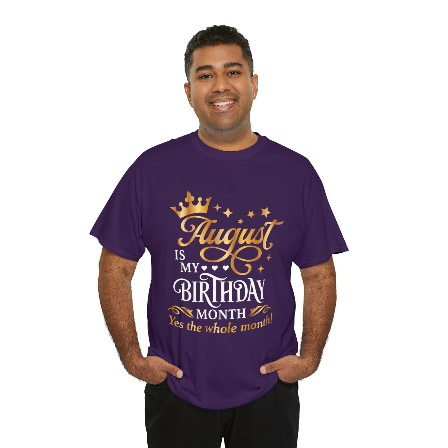 August Birthday Unisex  Cotton Tee
