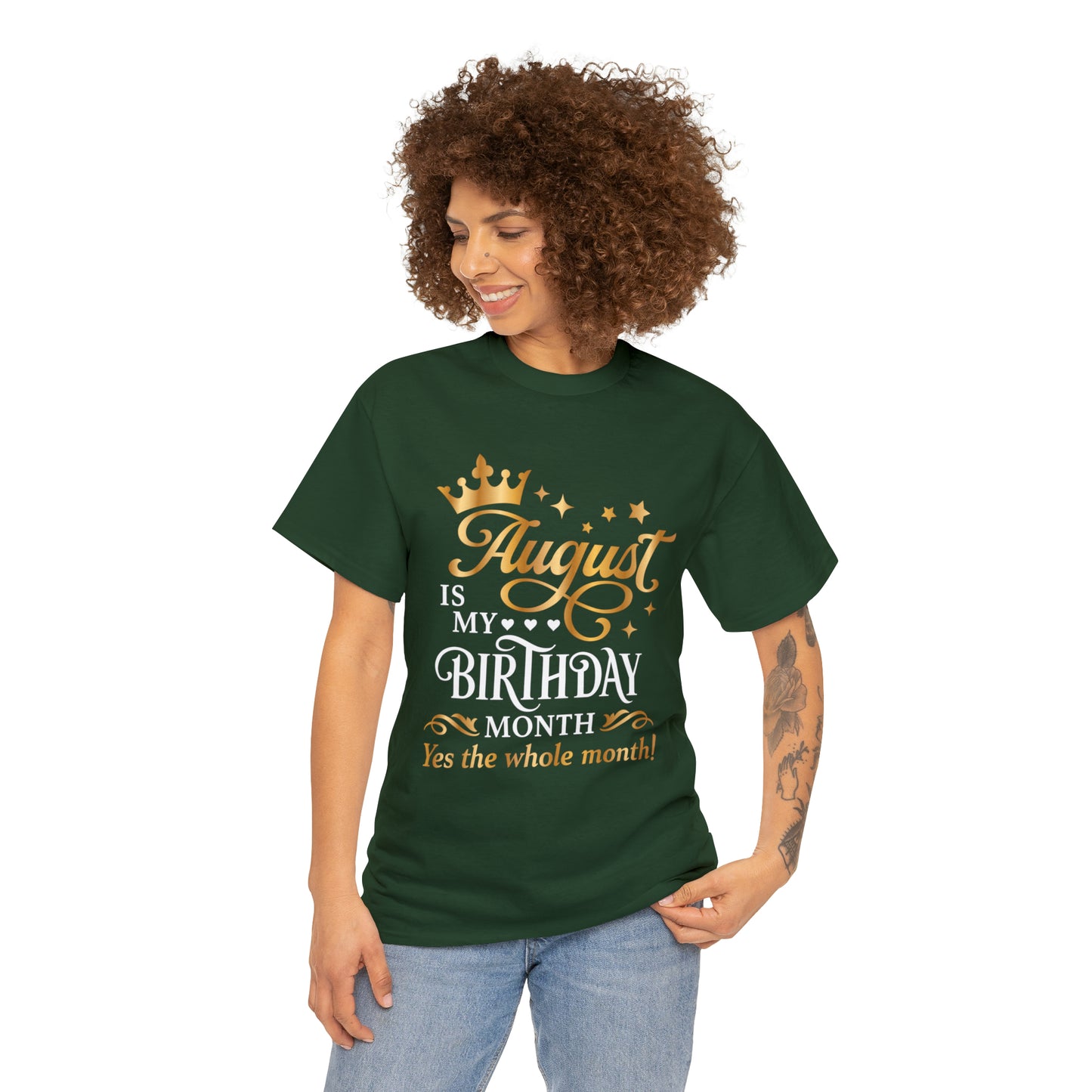 August Birthday Unisex  Cotton Tee