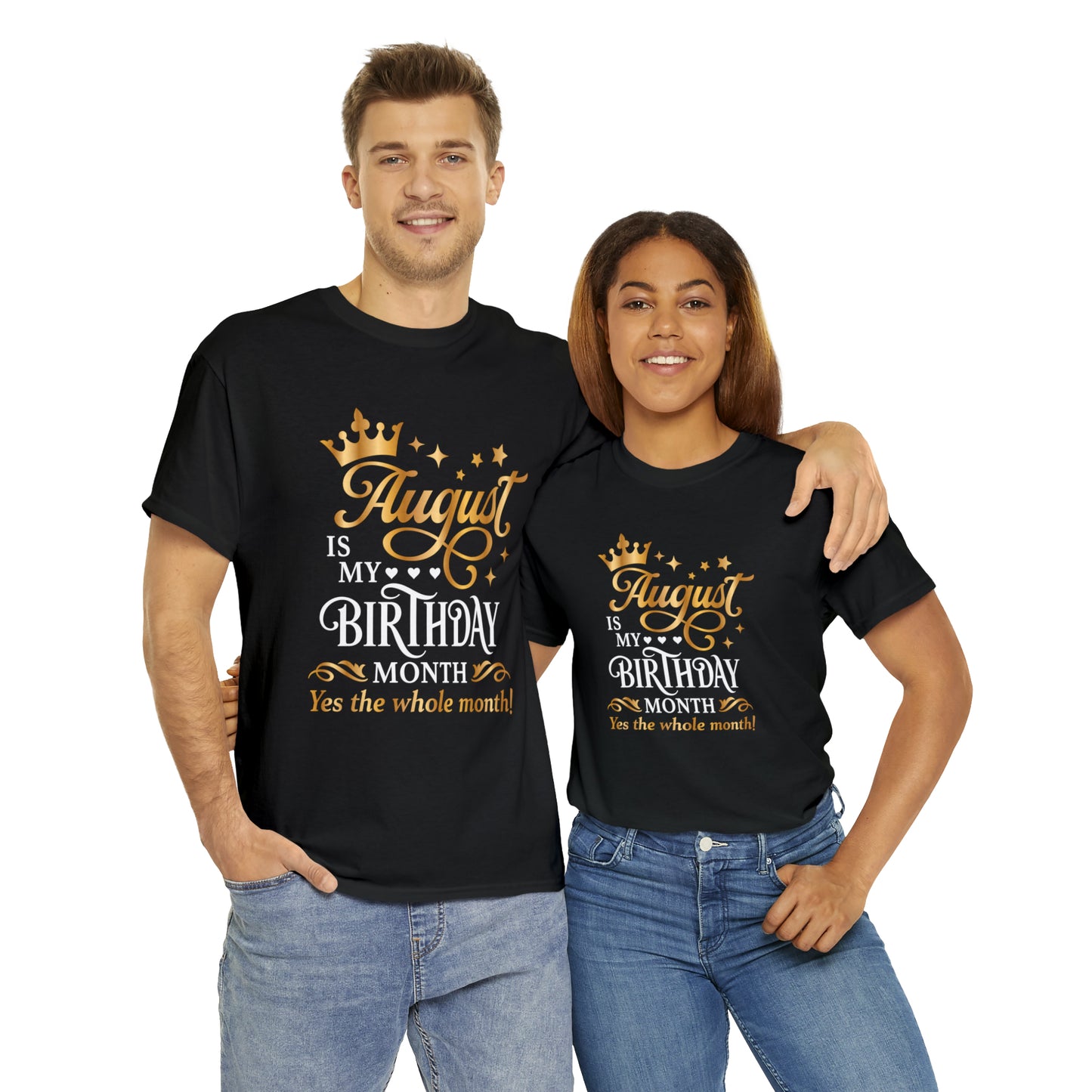August Birthday Unisex  Cotton Tee