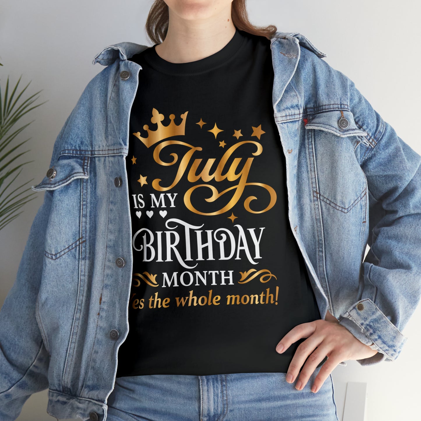 July birthday Month Unisex Heavy Cotton Tee