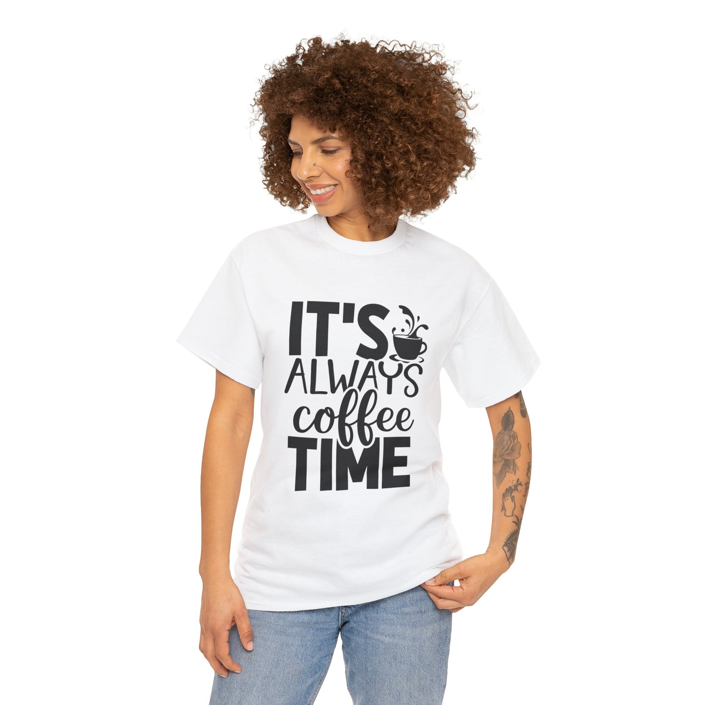 Always time for coffee Unisex Cotton Tee