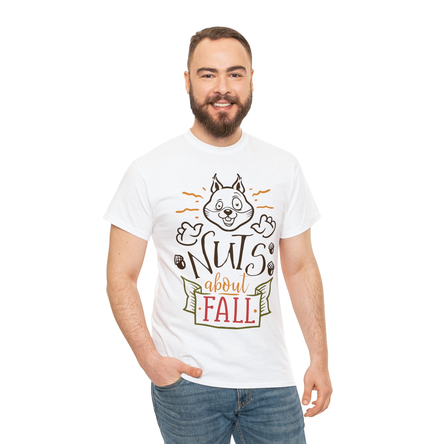 Nuts About Fall Unisex Heavy Cotton Tee