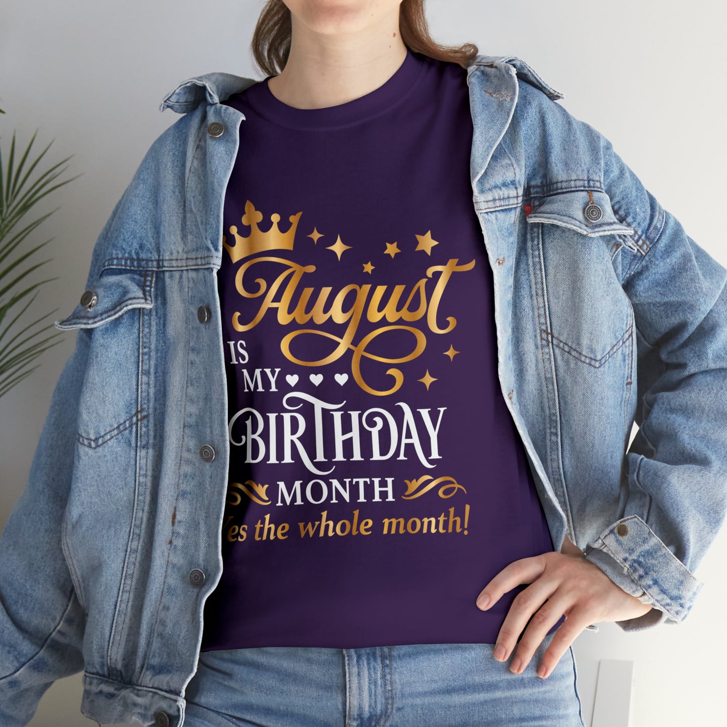 August Birthday Unisex  Cotton Tee