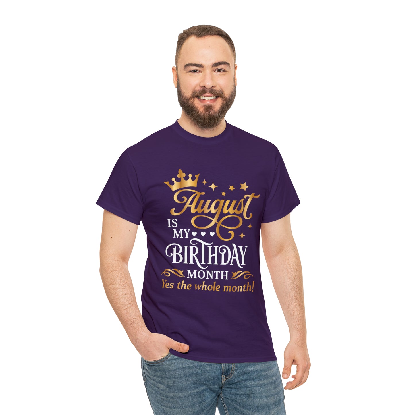 August Birthday Unisex  Cotton Tee