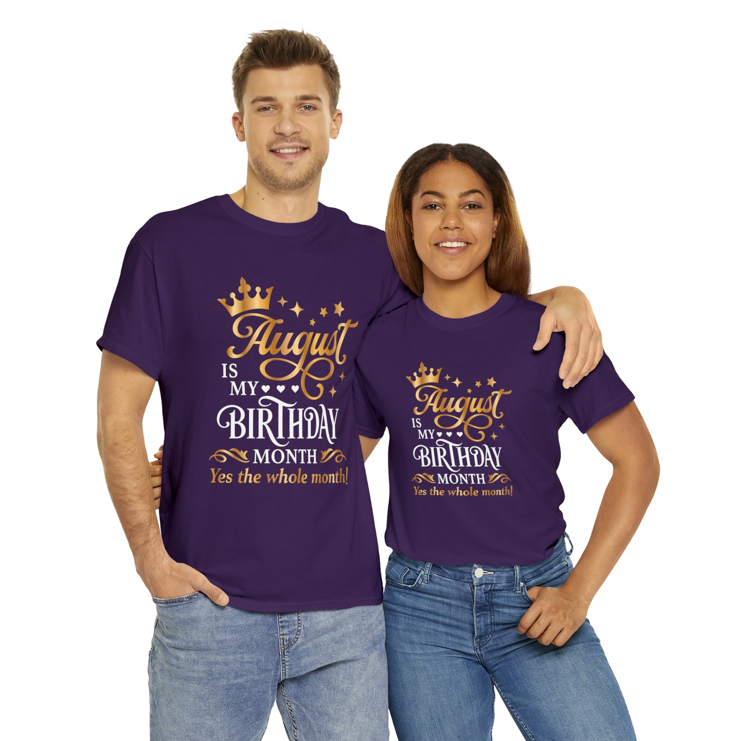 August Birthday Unisex  Cotton Tee