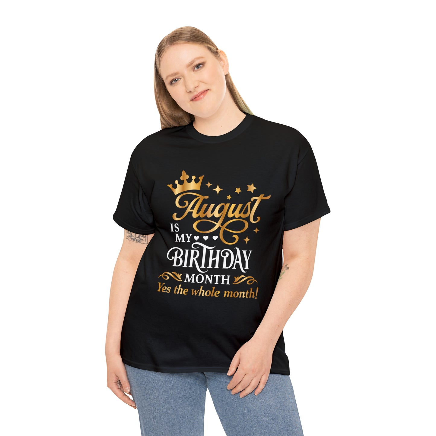 August Birthday Unisex  Cotton Tee