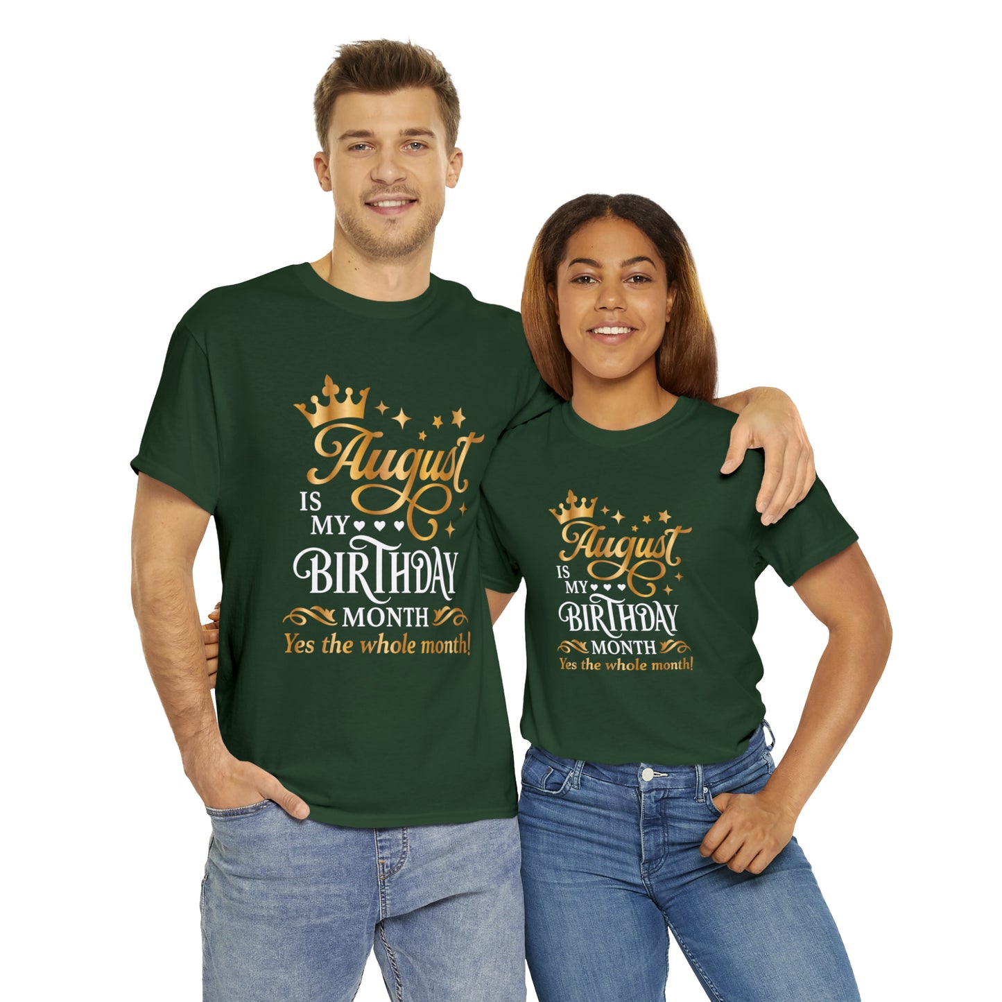 August Birthday Unisex  Cotton Tee