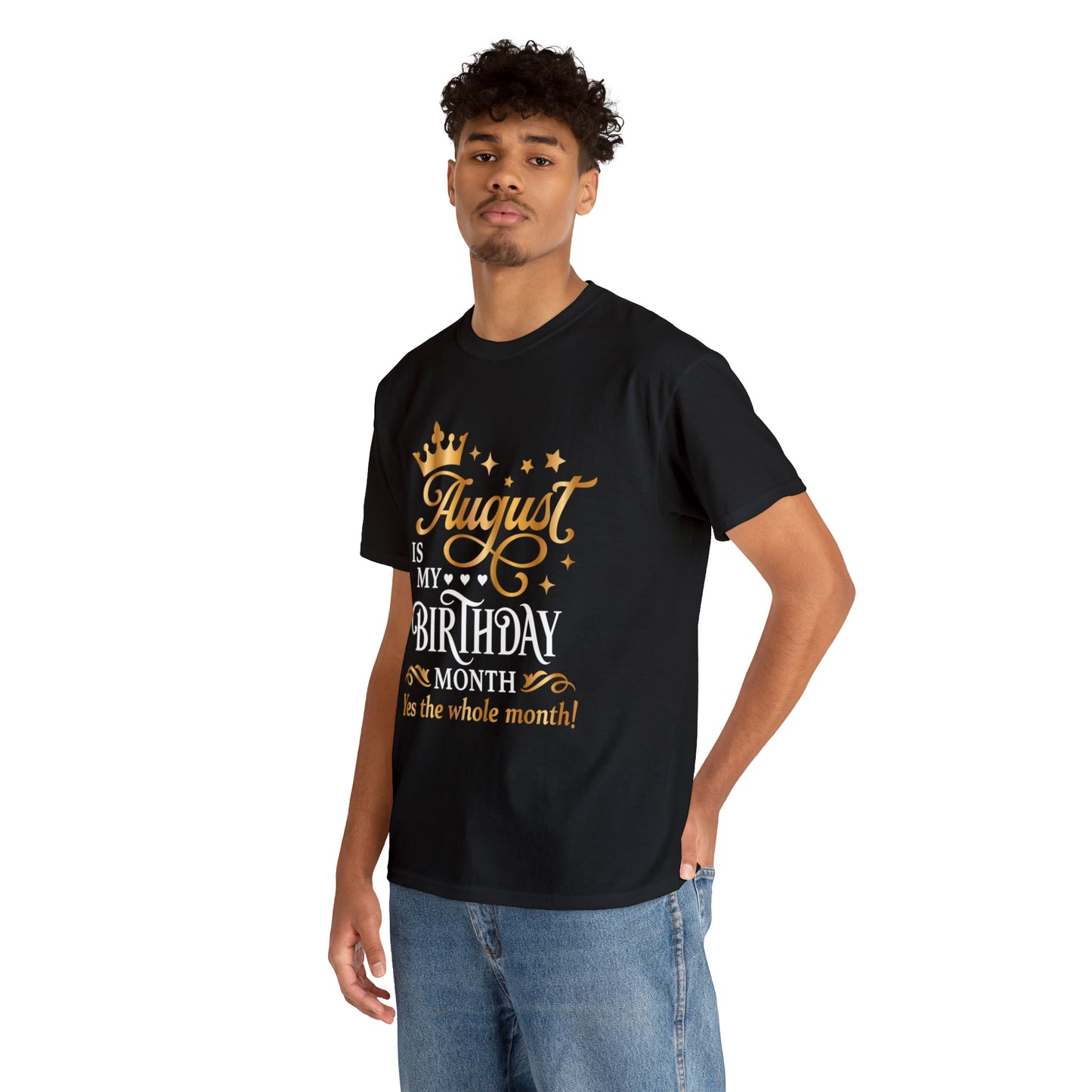 August Birthday Unisex  Cotton Tee