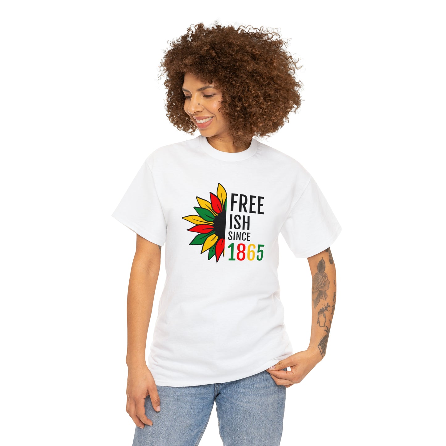 Freeish Flower Unisex Heavy Cotton Tee
