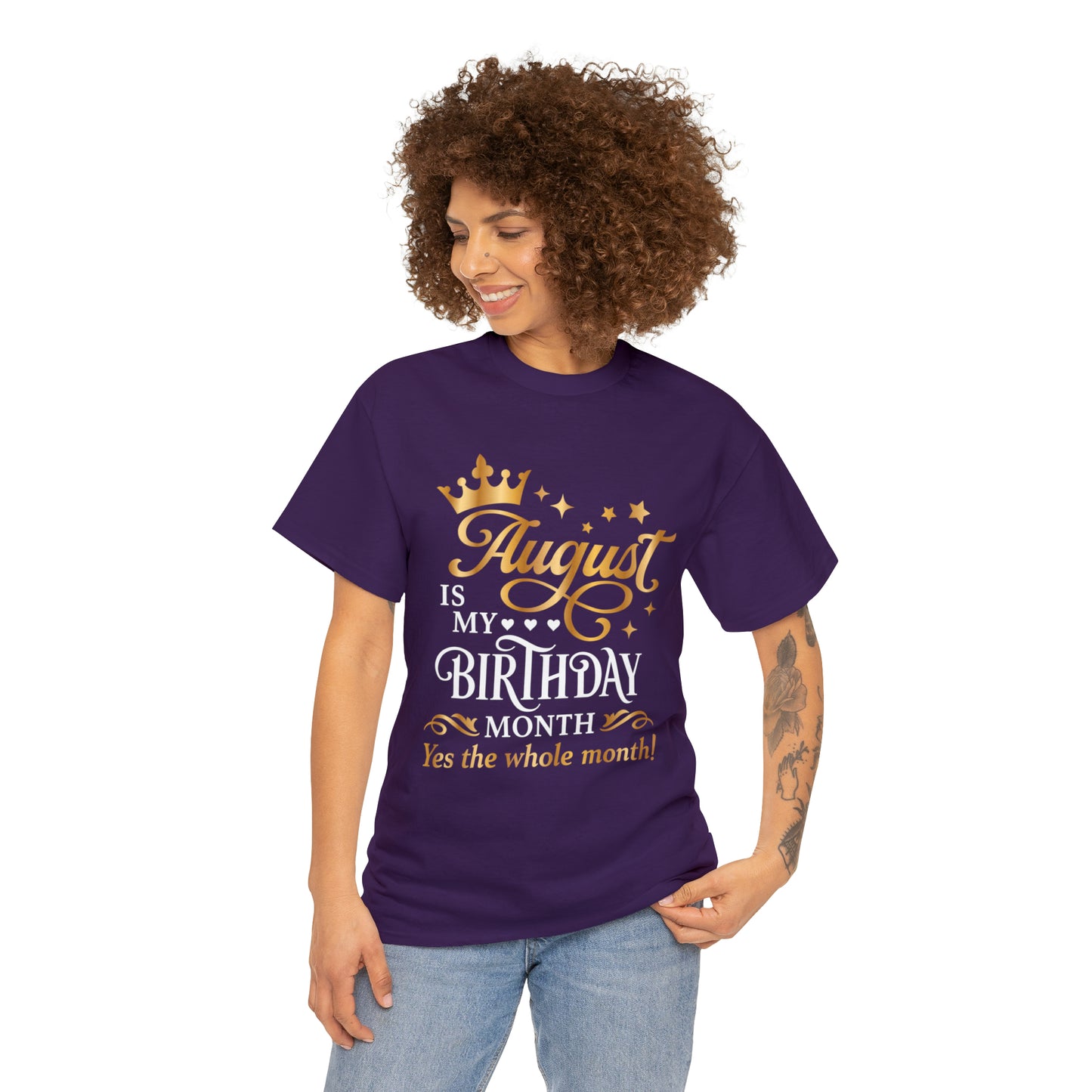 August Birthday Unisex  Cotton Tee