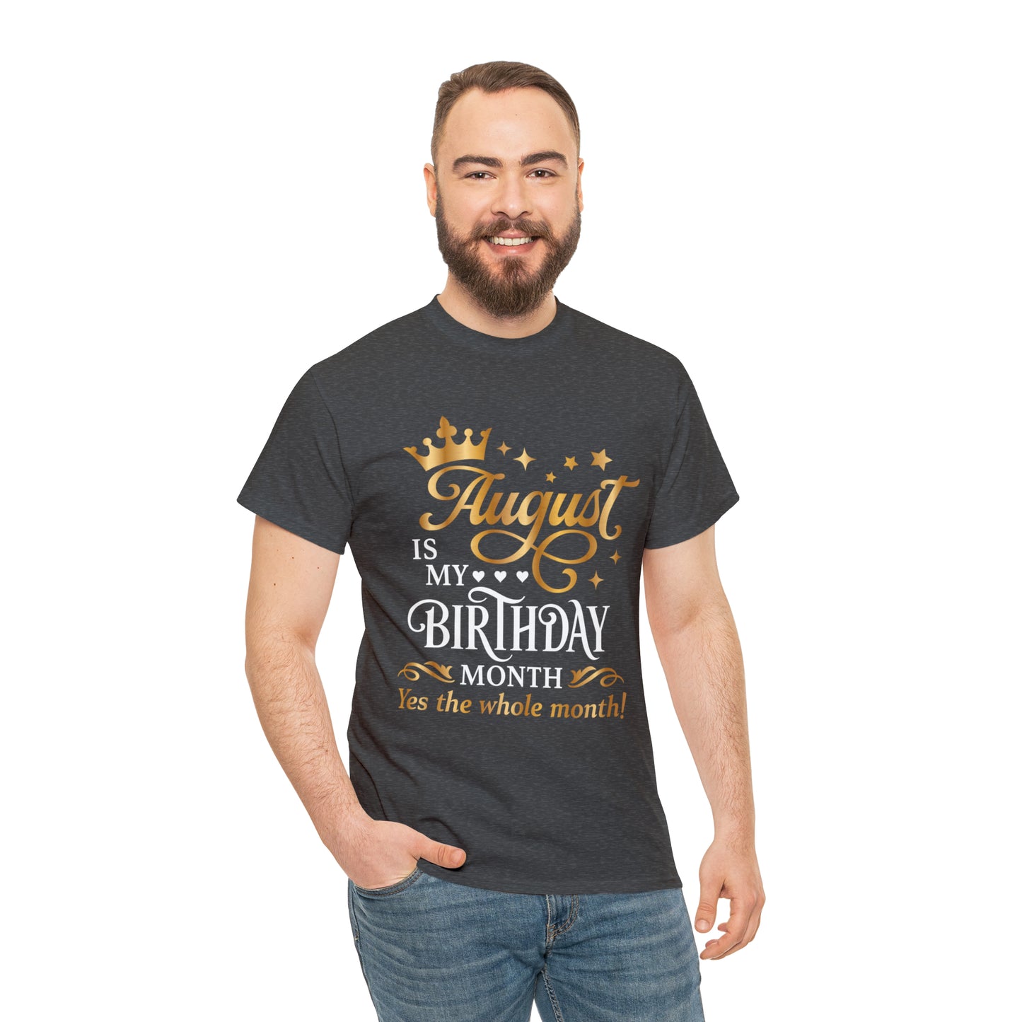 August Birthday Unisex  Cotton Tee