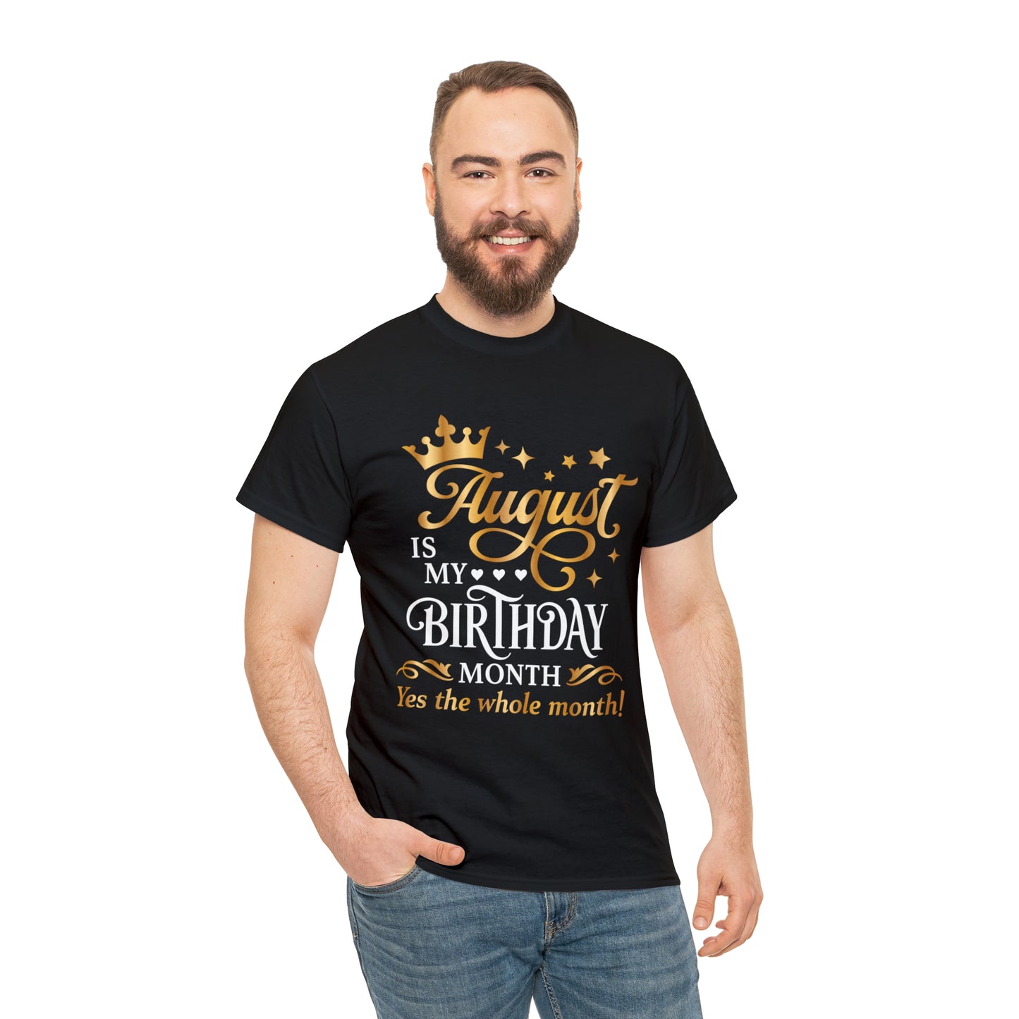 August Birthday Unisex  Cotton Tee