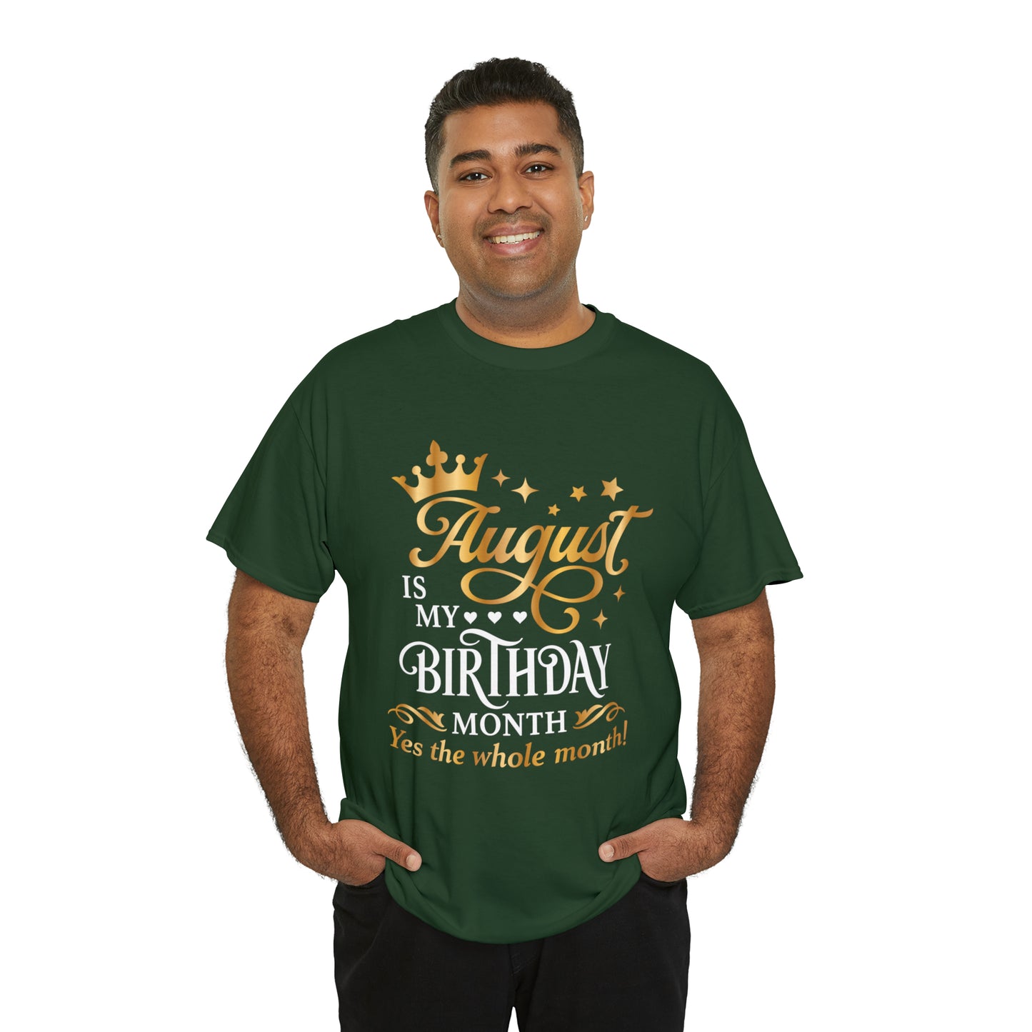 August Birthday Unisex  Cotton Tee