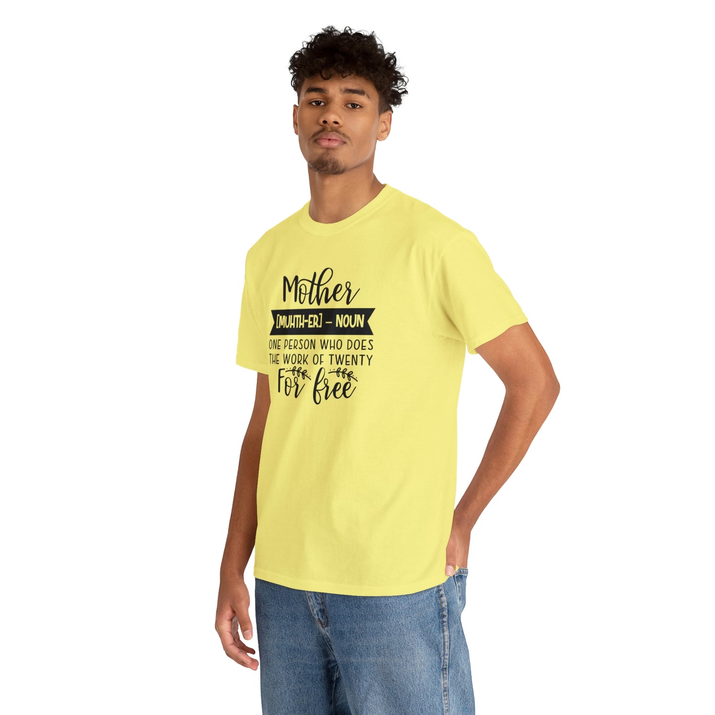 Definition of A Mother Unisex Heavy Cotton Tee