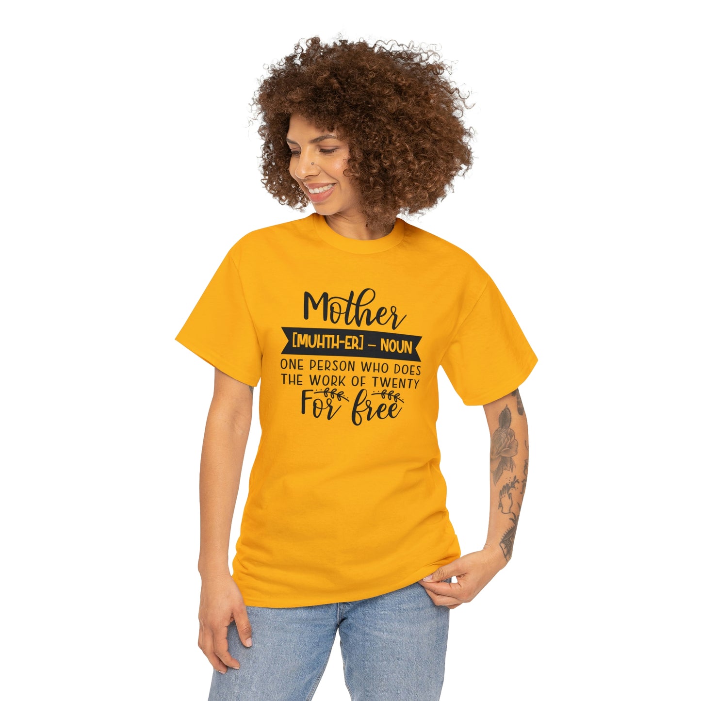 Definition of A Mother Unisex Heavy Cotton Tee