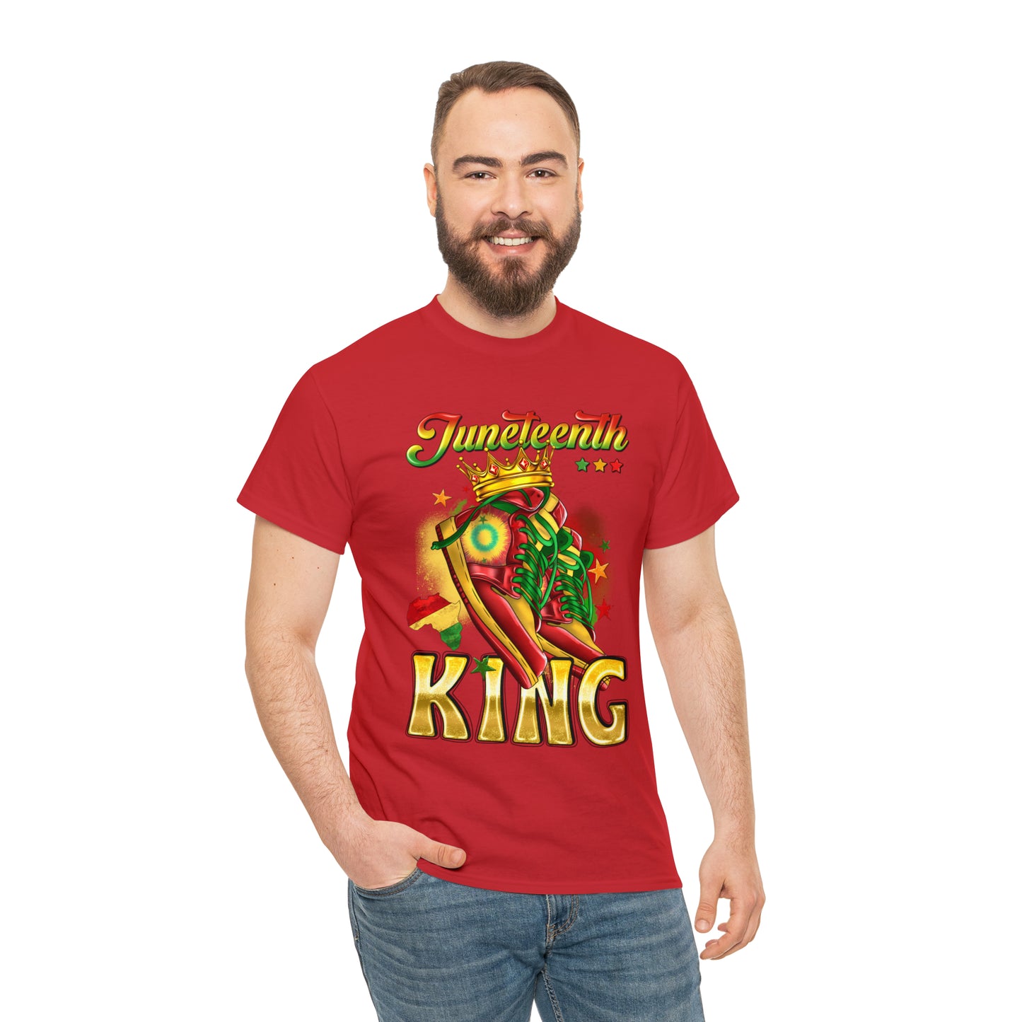 Juneteenth King Unisex Heavy Cotton Tee