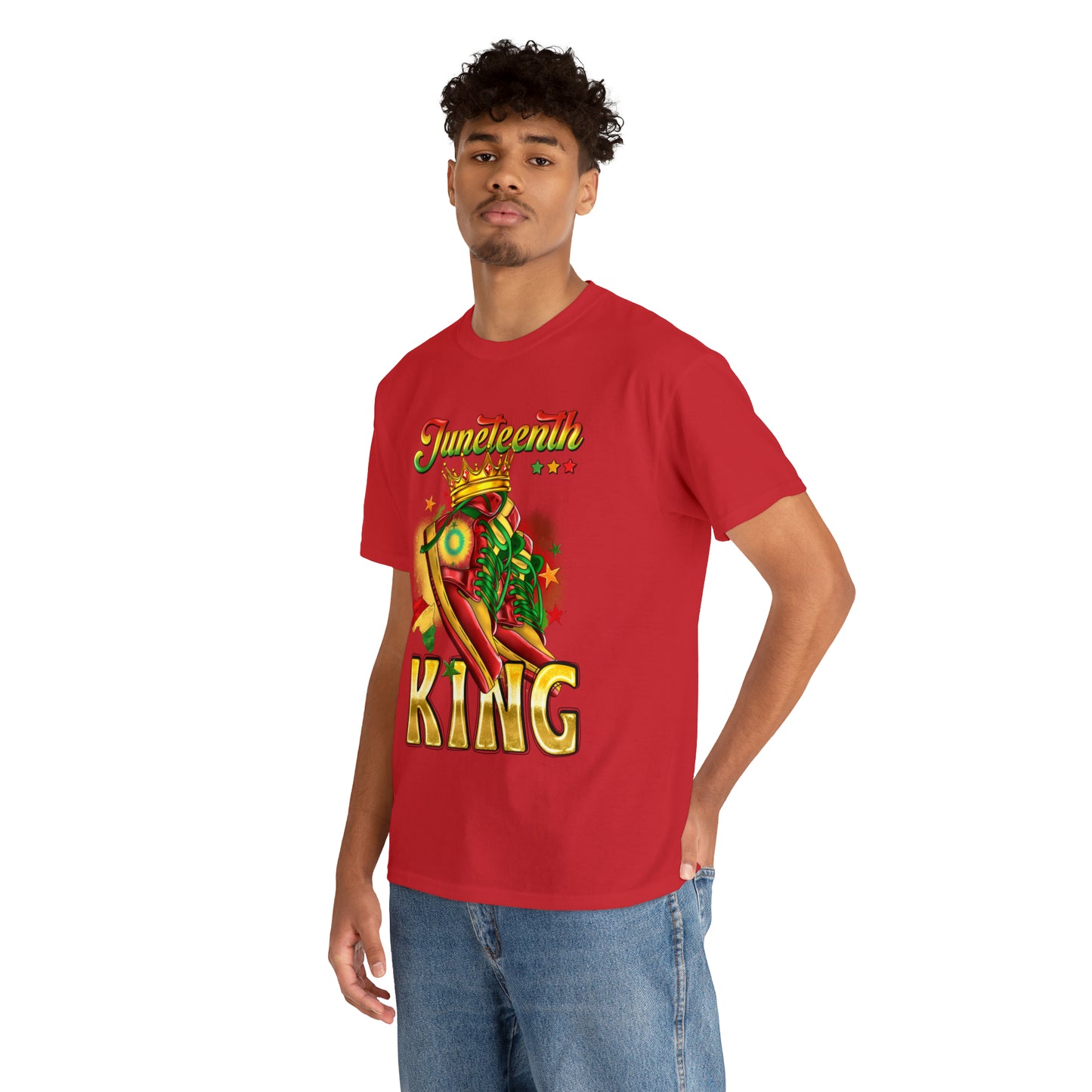 Juneteenth King Unisex Heavy Cotton Tee