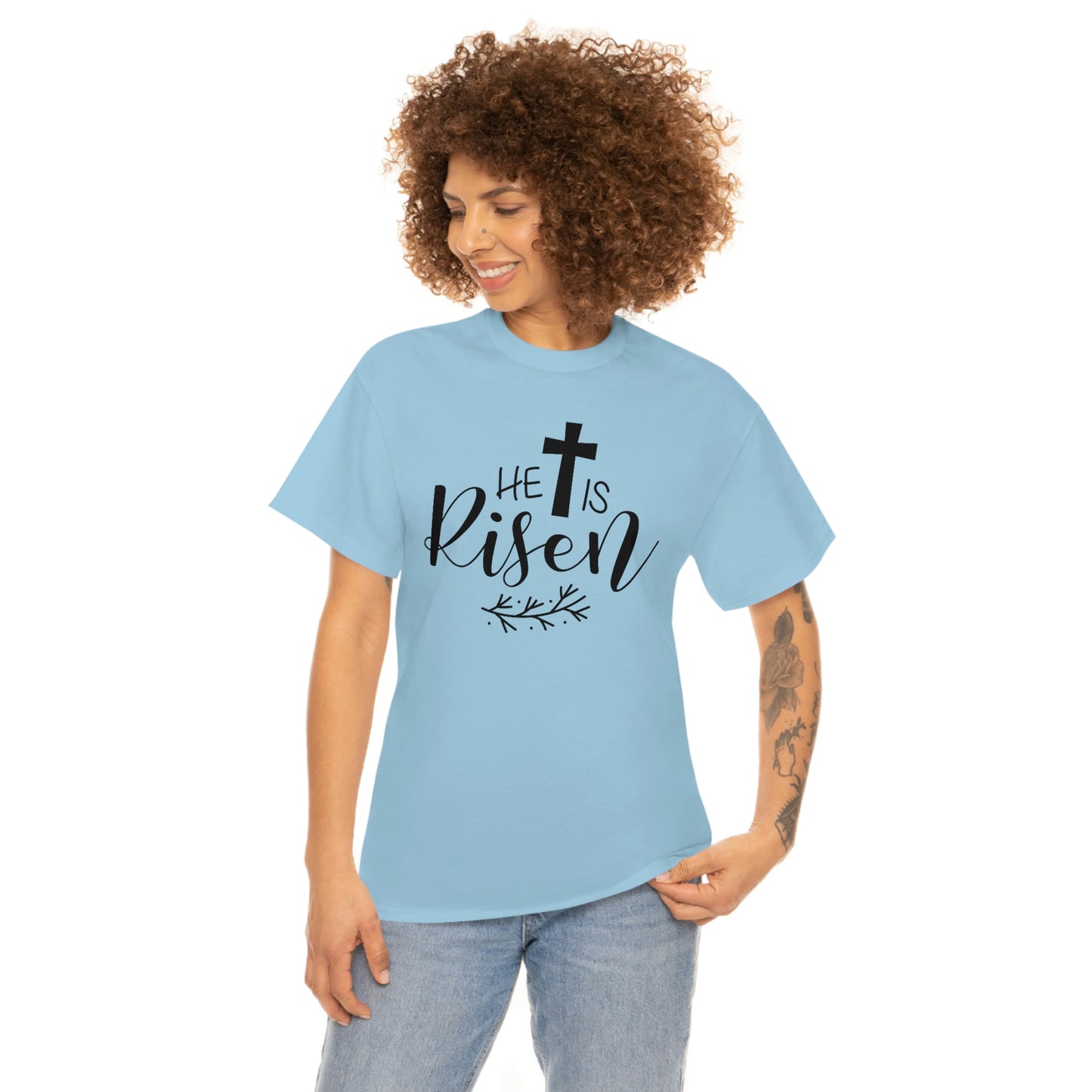 He is Risen Unisex Heavy Cotton Tee