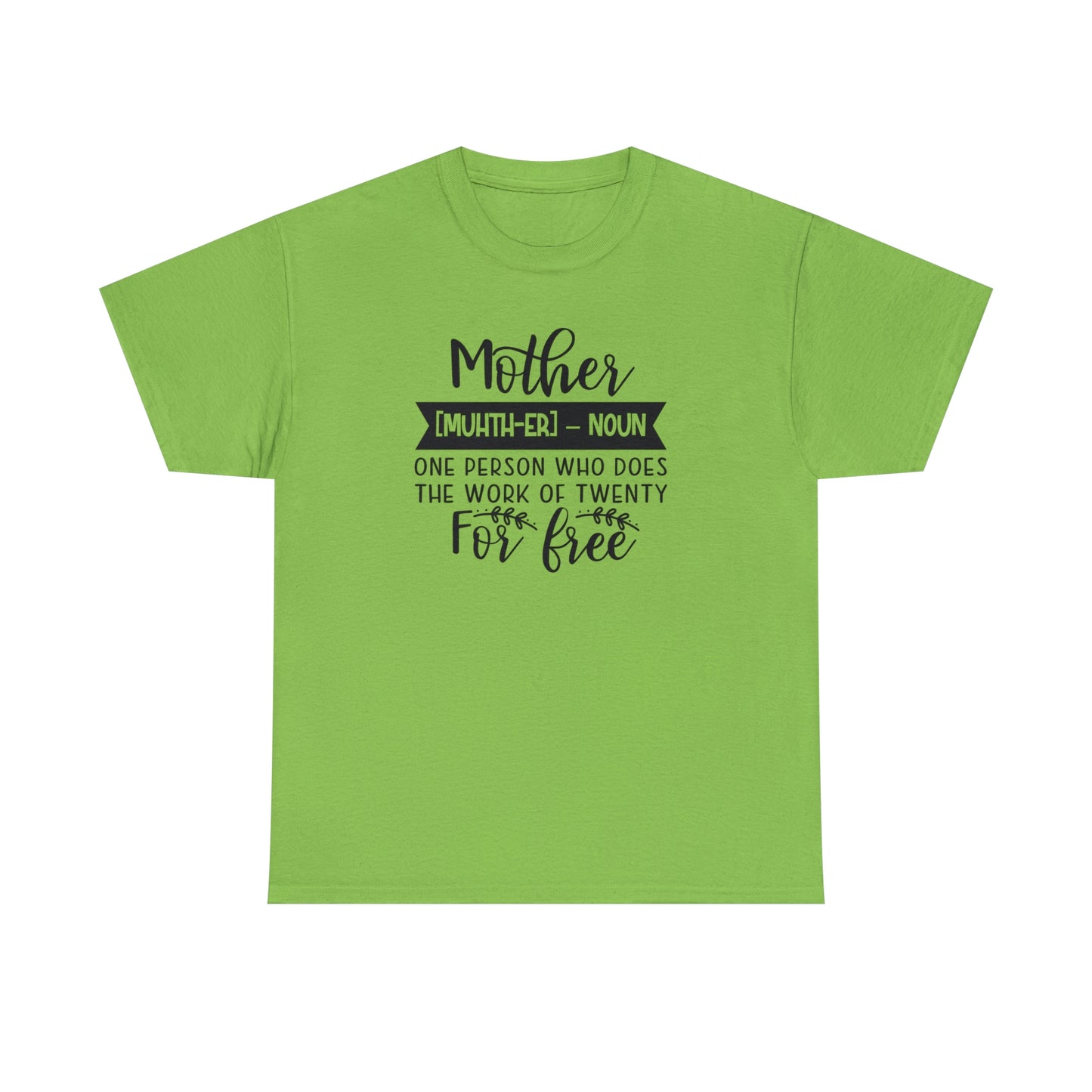 Definition of A Mother Unisex Heavy Cotton Tee
