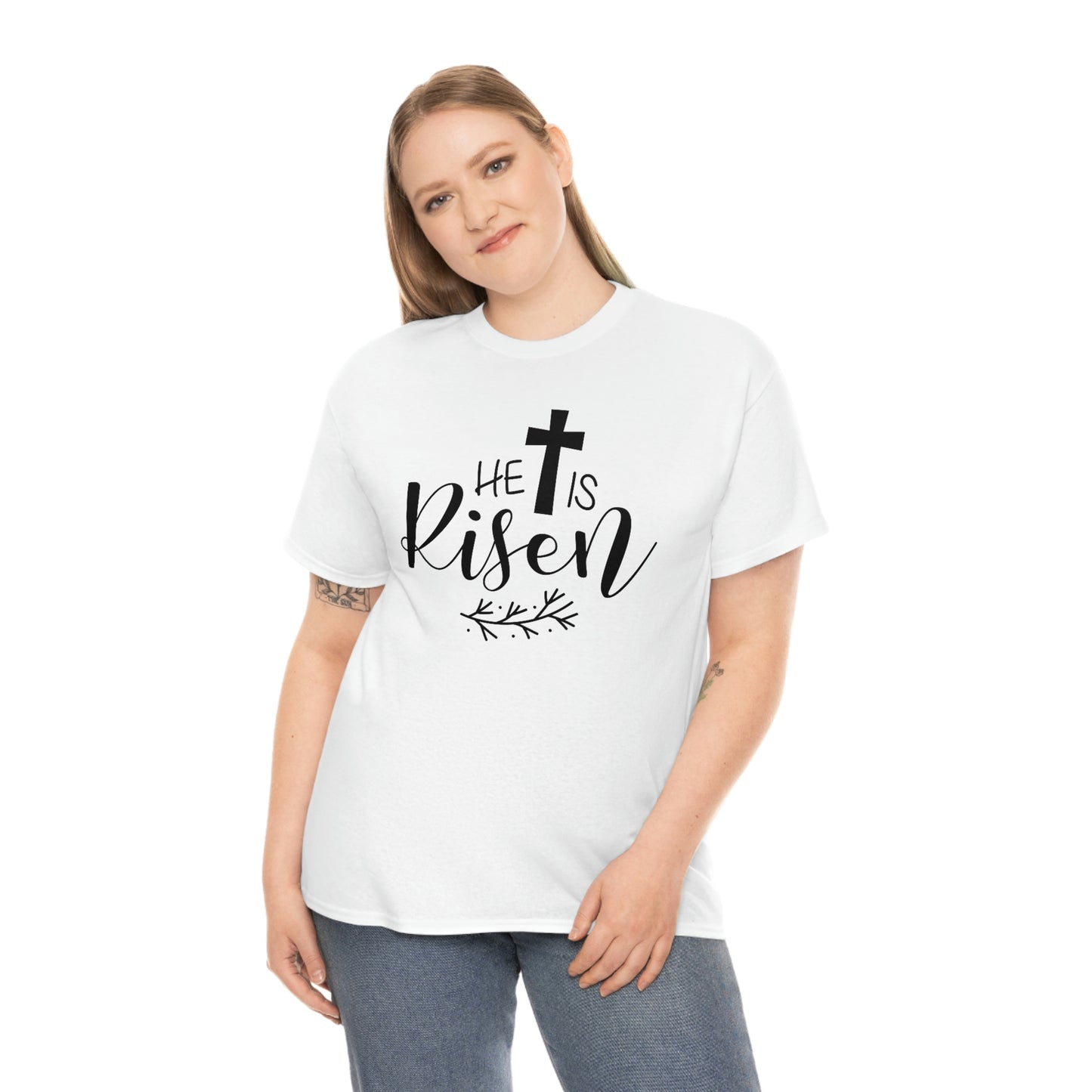 He is Risen Unisex Heavy Cotton Tee