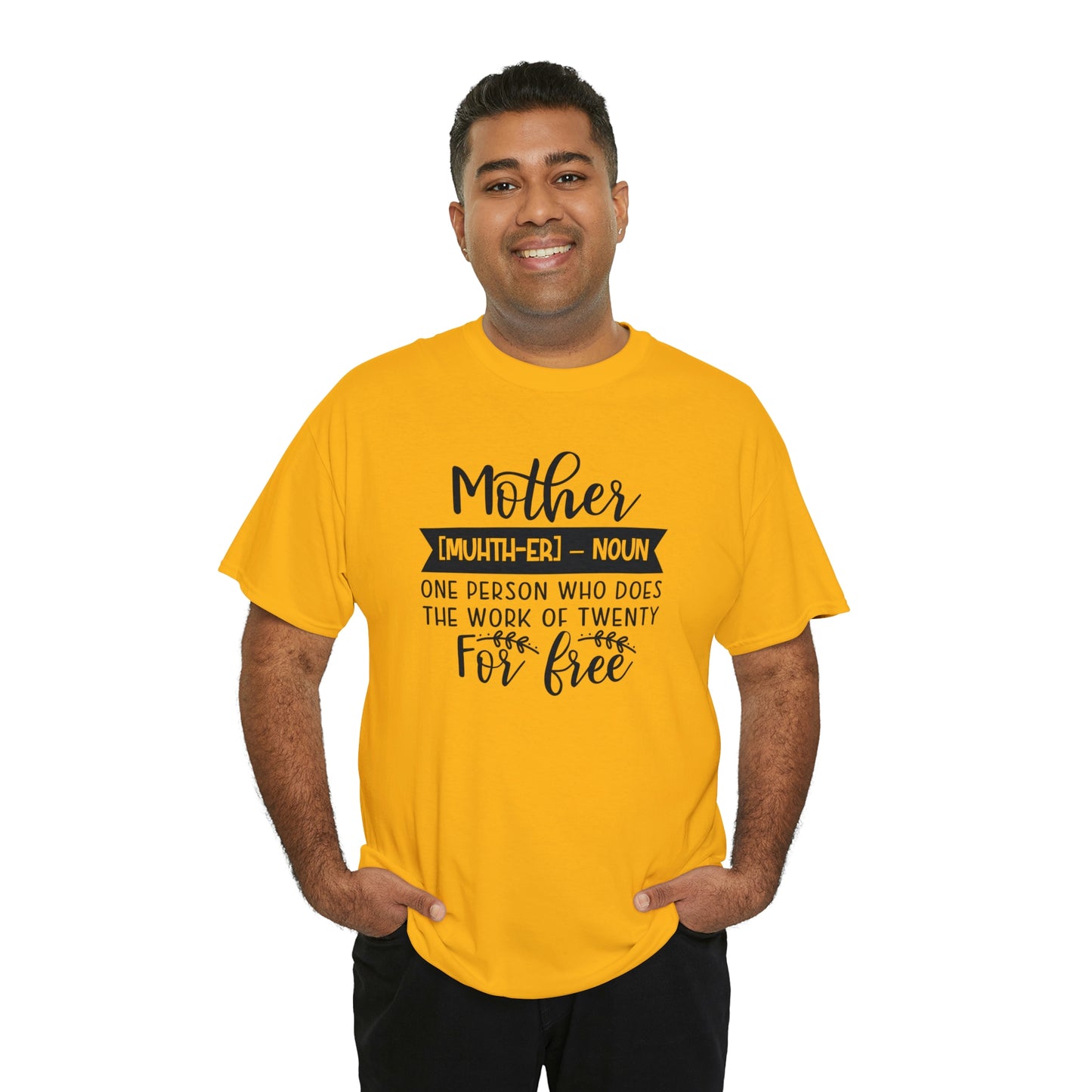 Definition of A Mother Unisex Heavy Cotton Tee
