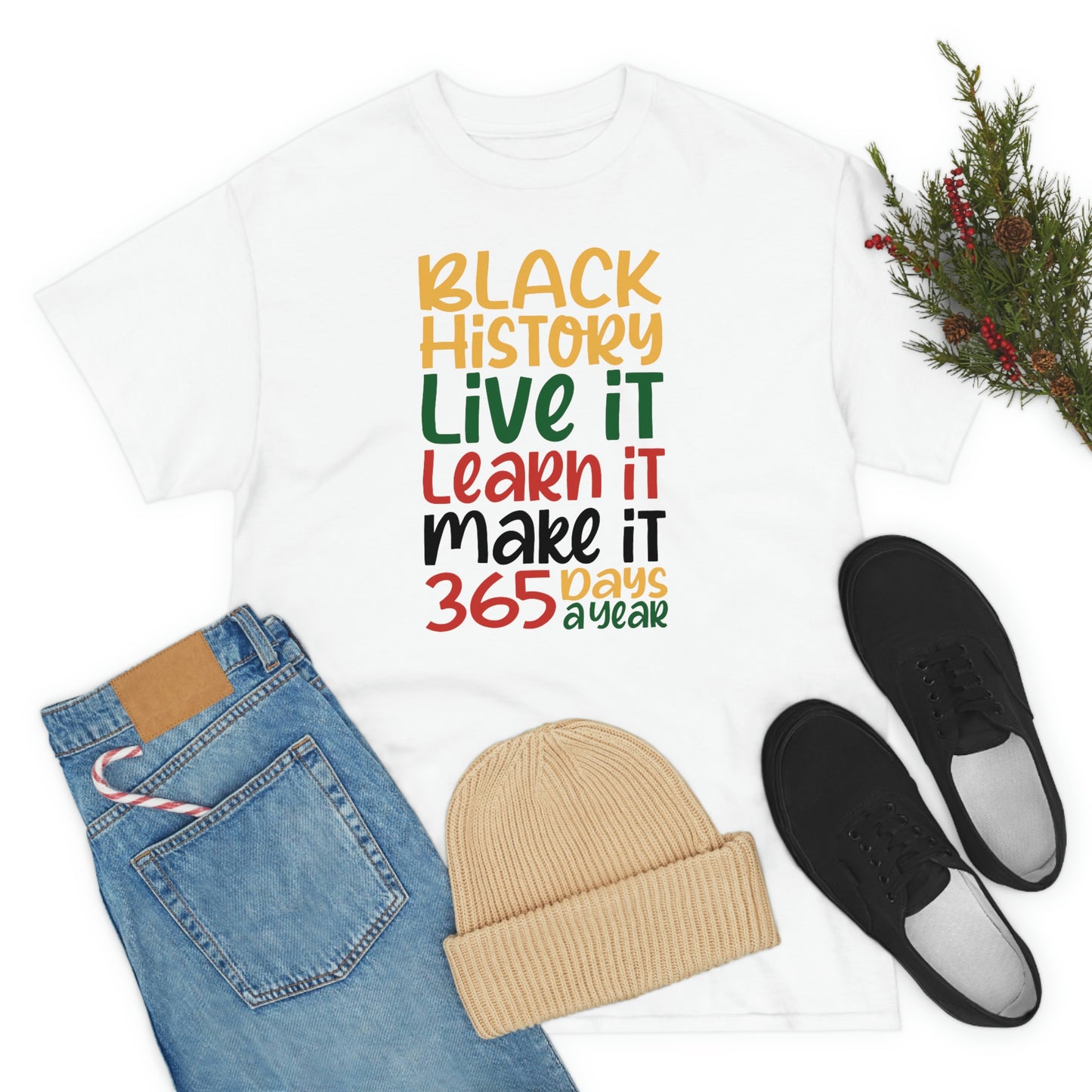 Live It, Learn It, Make It Unisex Heavy Cotton Tee