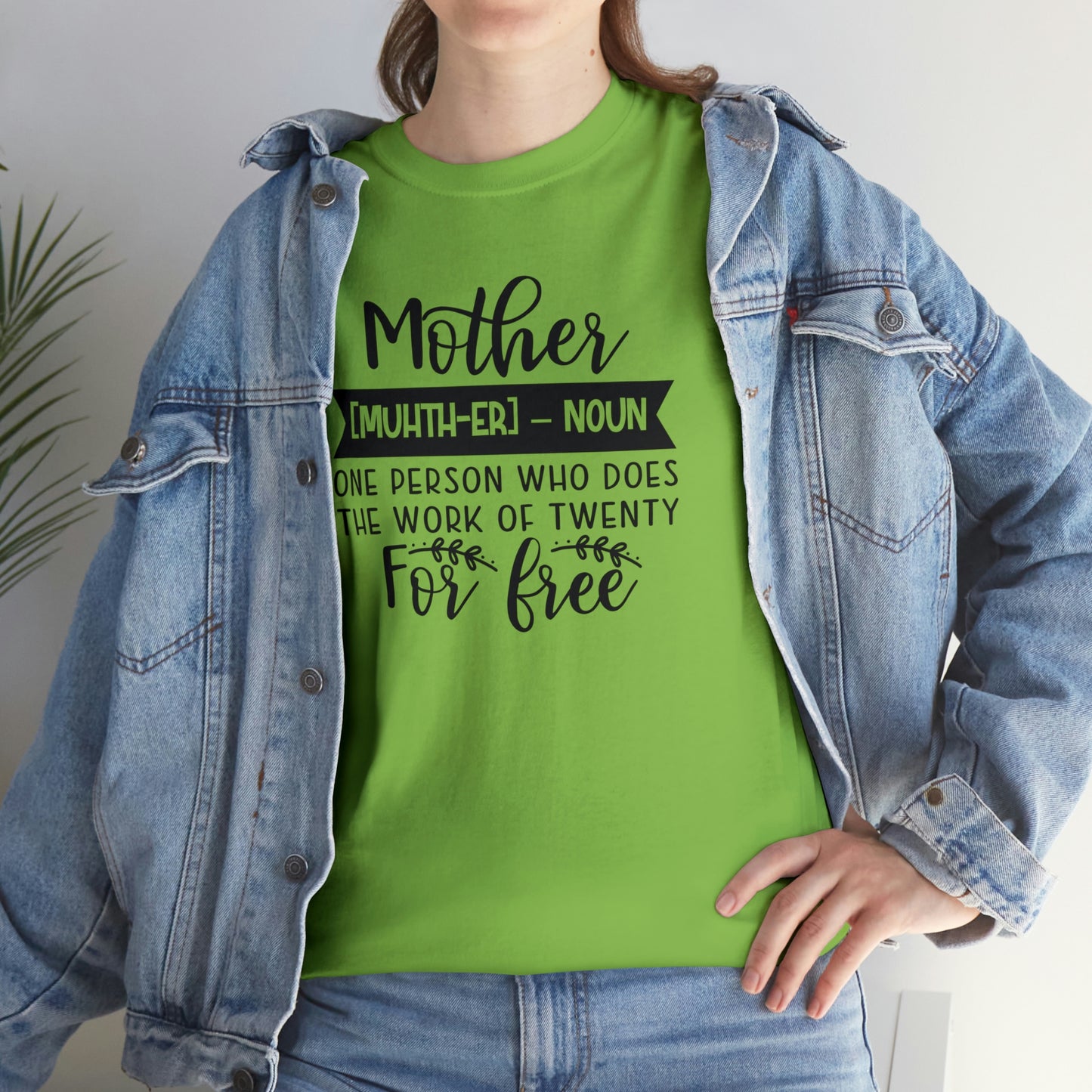 Definition of A Mother Unisex Heavy Cotton Tee