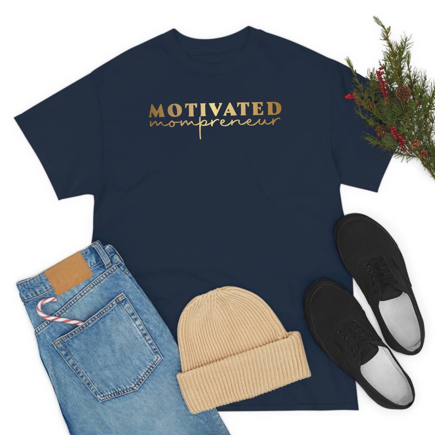 Motivated Mompreneur Unisex Heavy Cotton Tee
