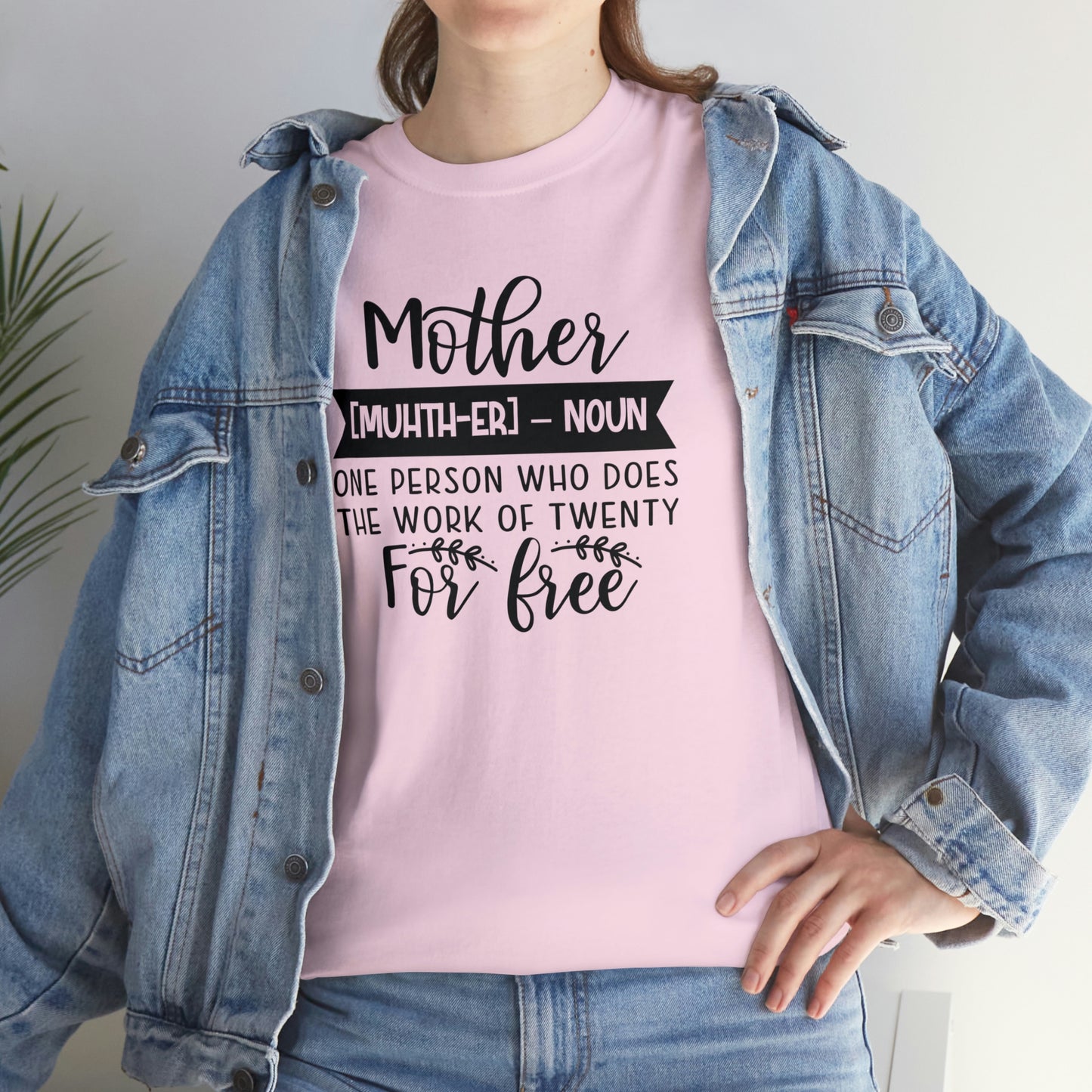Definition of A Mother Unisex Heavy Cotton Tee