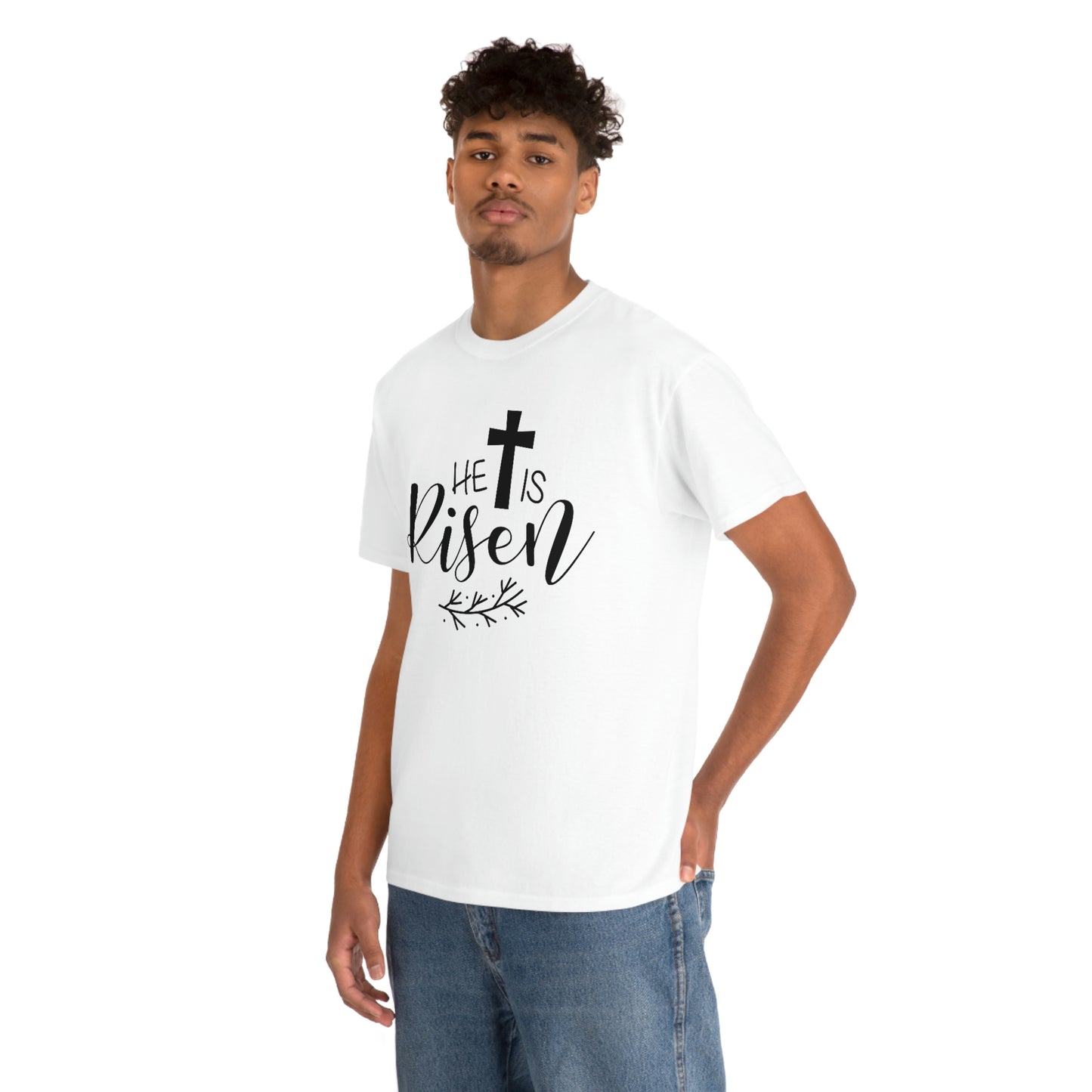He is Risen Unisex Heavy Cotton Tee