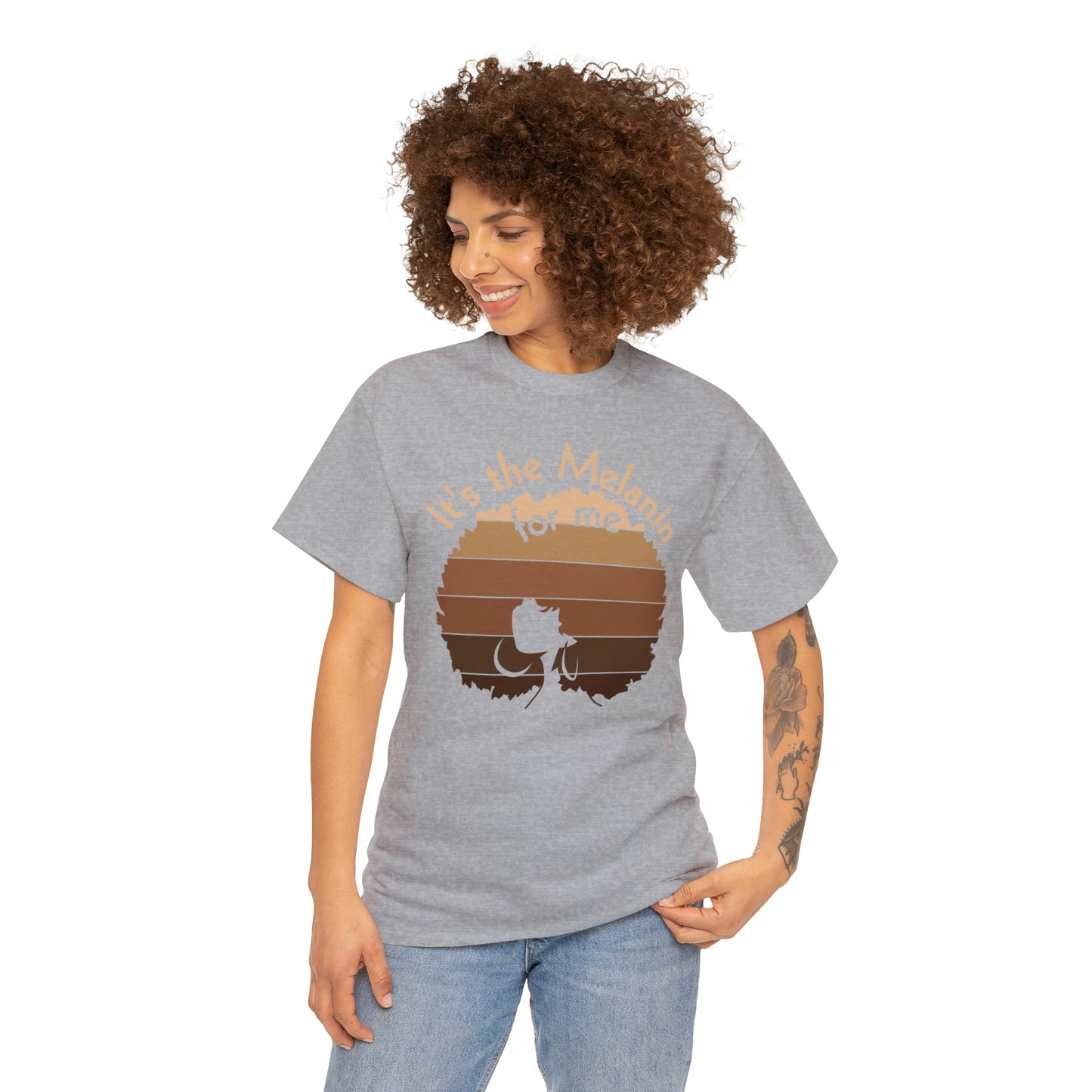 It's The Melanin For Me Unisex Heavy Cotton Tee