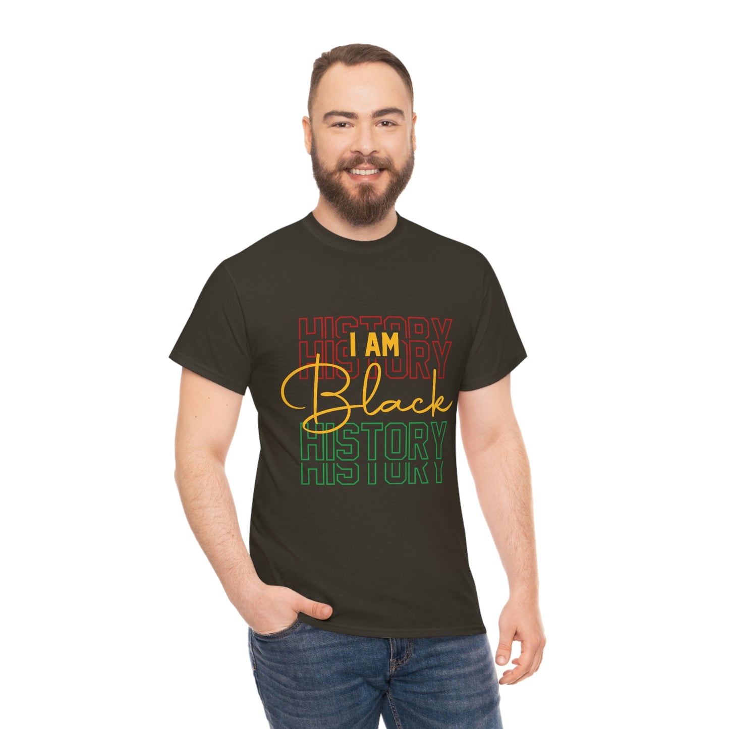 I am Black History Unisex Heavy Cotton Tee