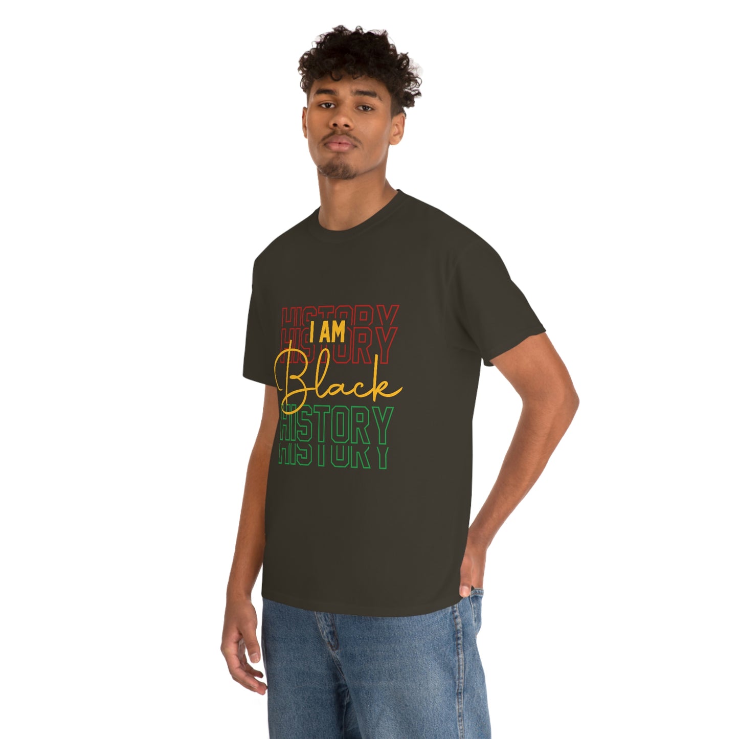 I am Black History Unisex Heavy Cotton Tee