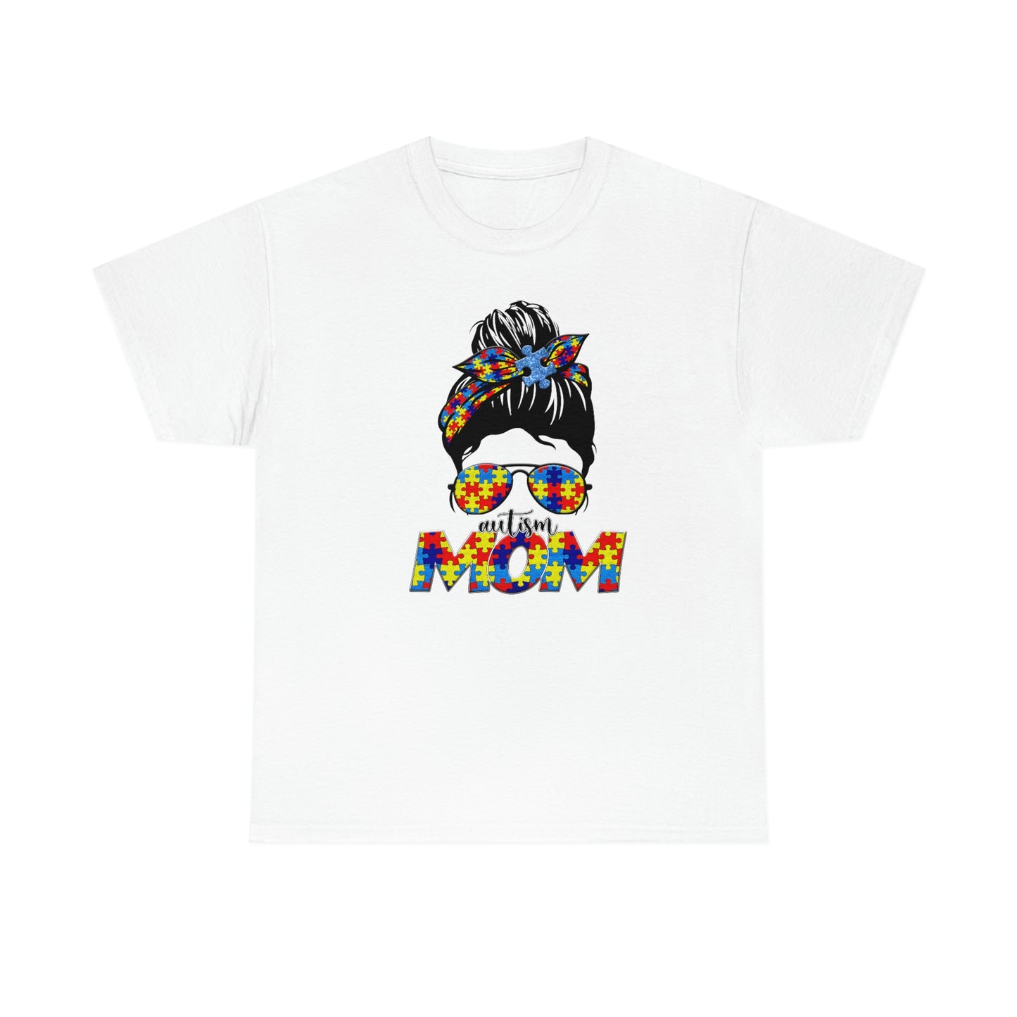 Autism Mom  Unisex Heavy Cotton Tee