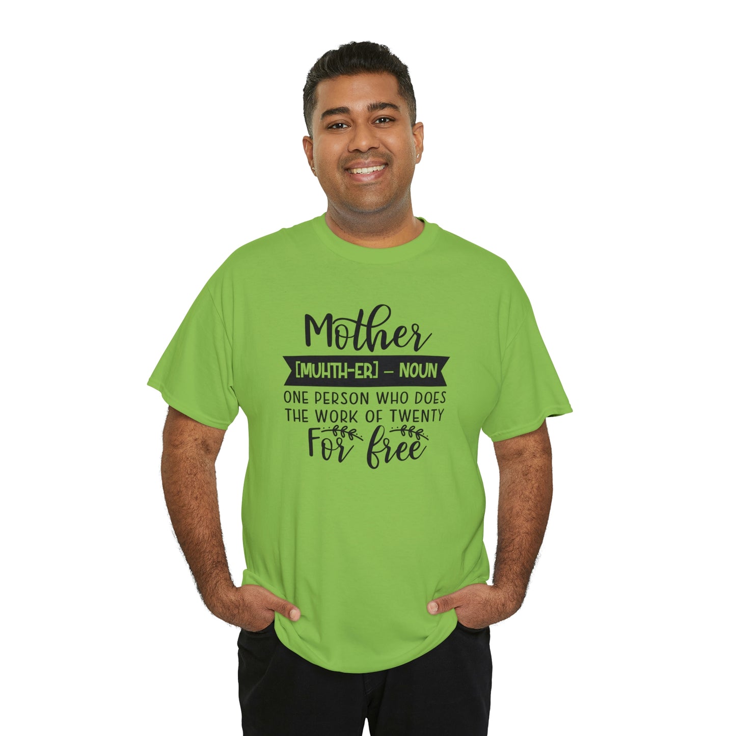 Definition of A Mother Unisex Heavy Cotton Tee